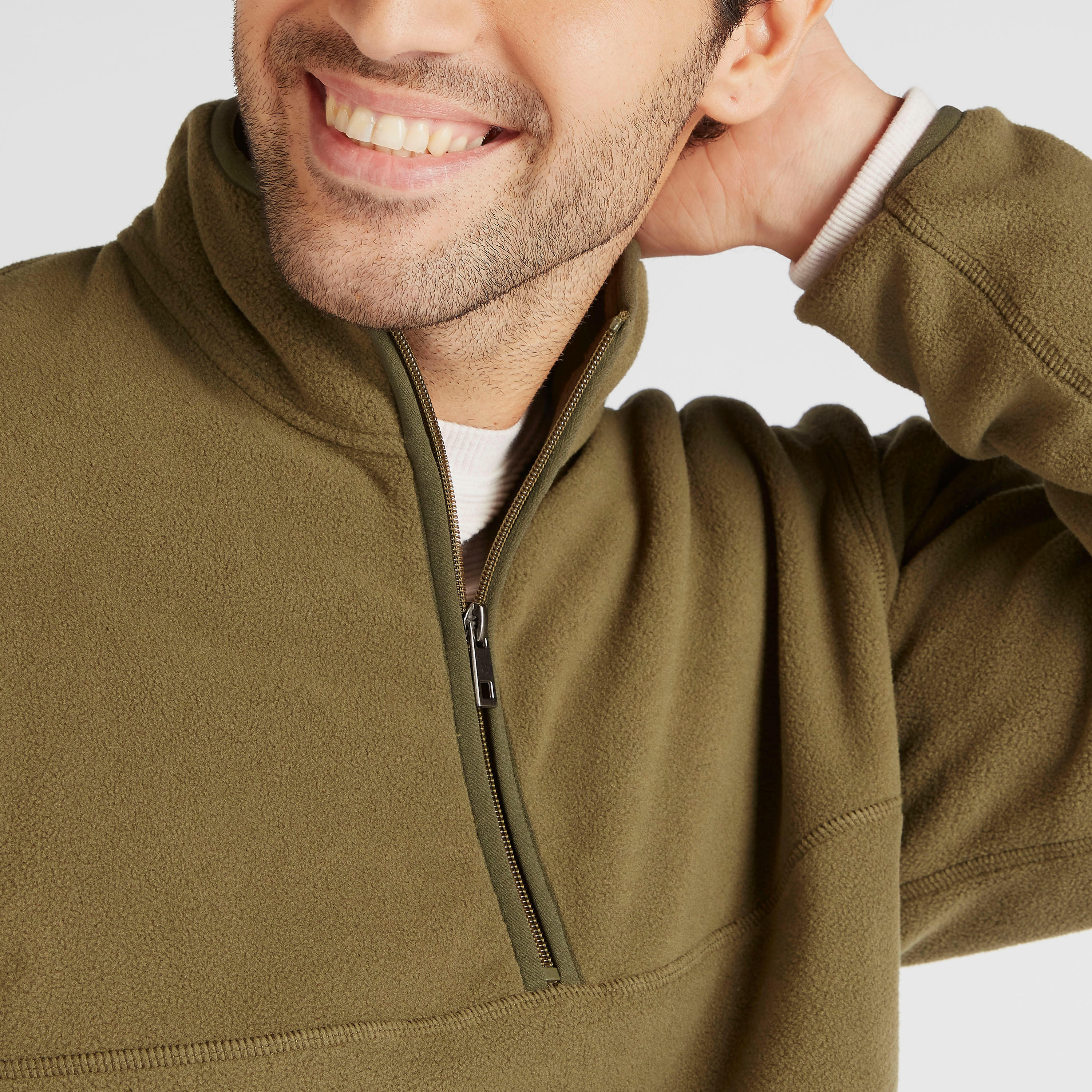 جاكيت صوف بياقة عالية وأكمام طويلة وسحاب إغلاق-men-clothing-jacketsandblazers-jackets-image-5