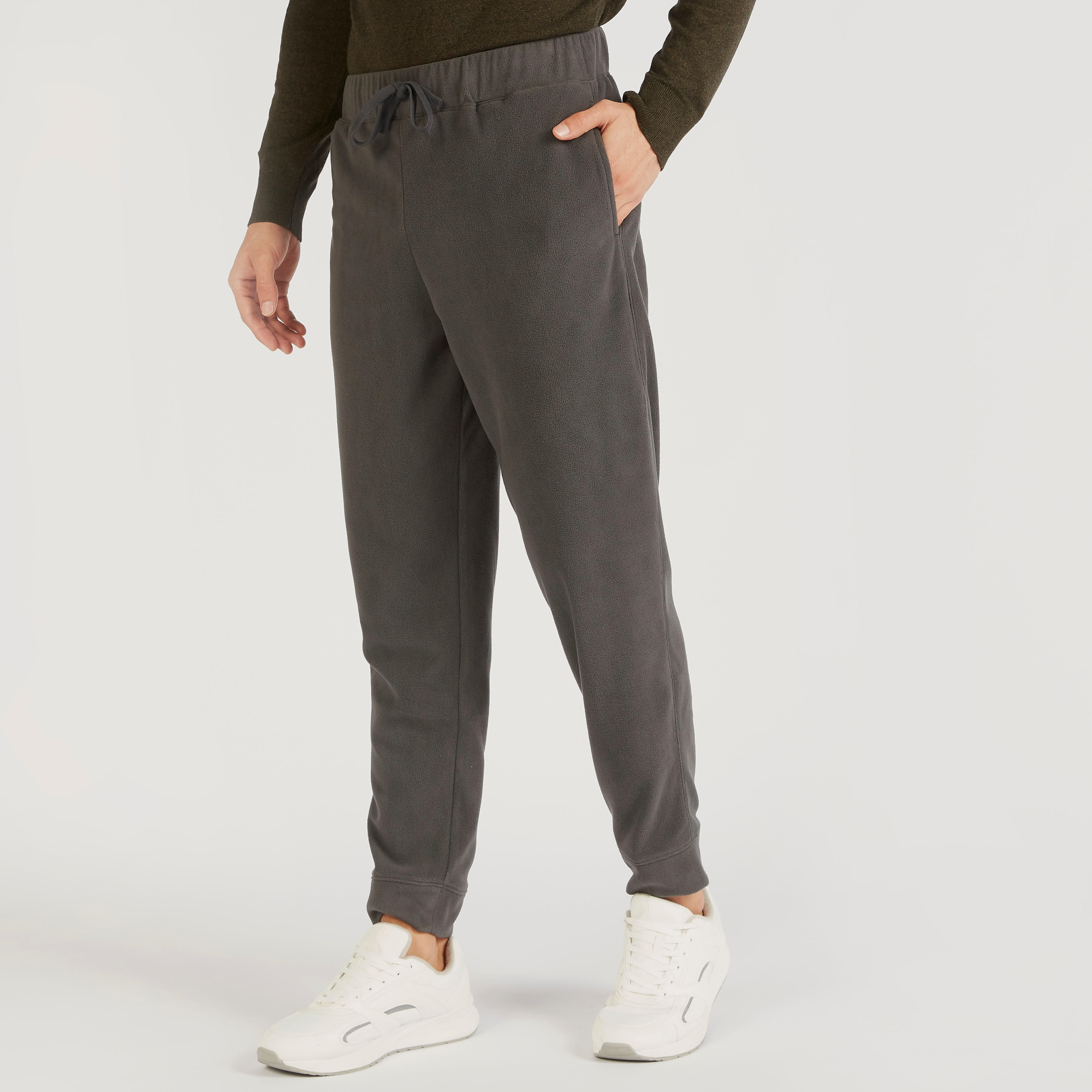 بنطلون رياضي بارز الملمس برباط إغلاق وجيوب-men-clothing-bottoms-joggers-image-4