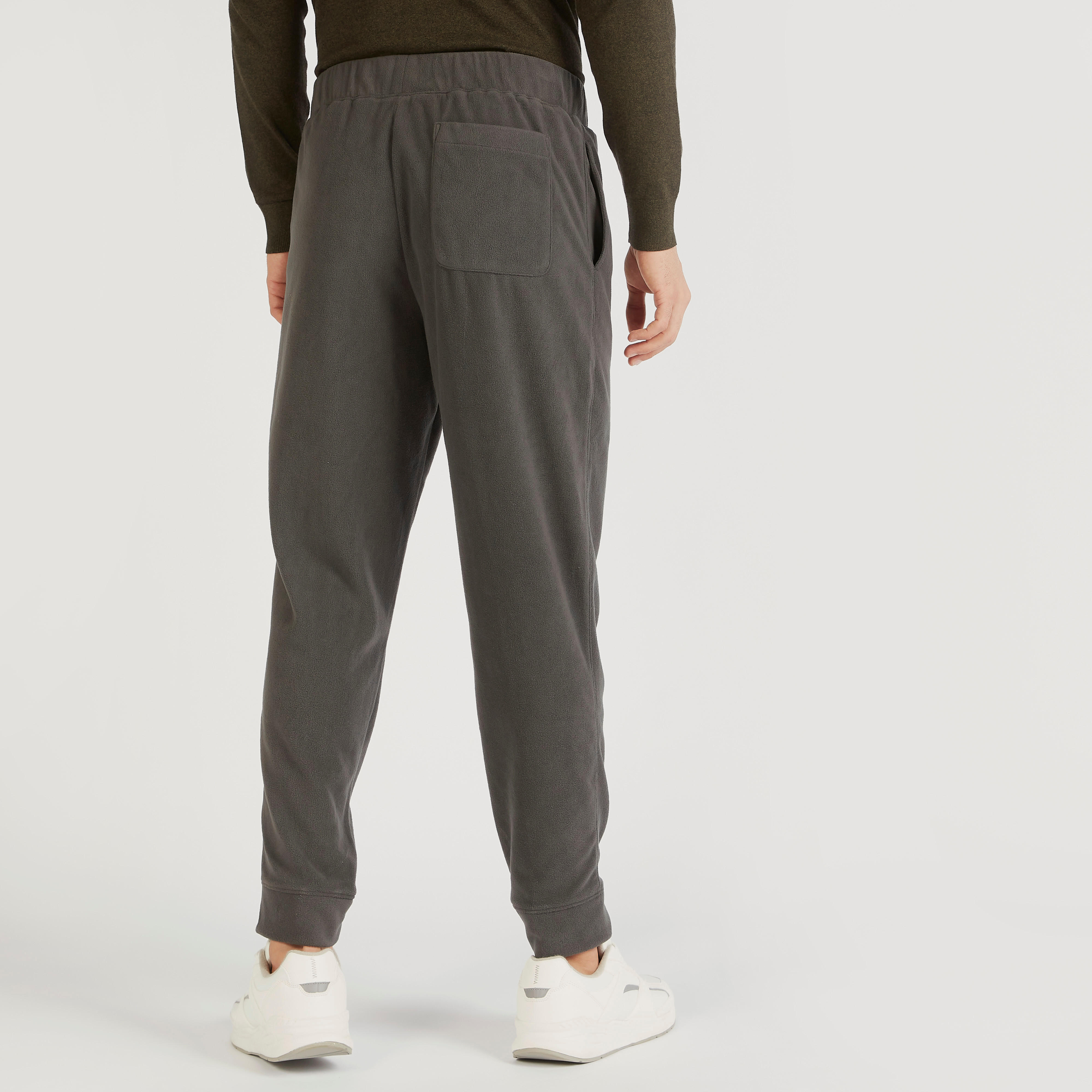 بنطلون رياضي بارز الملمس برباط إغلاق وجيوب-men-clothing-bottoms-joggers-image-1