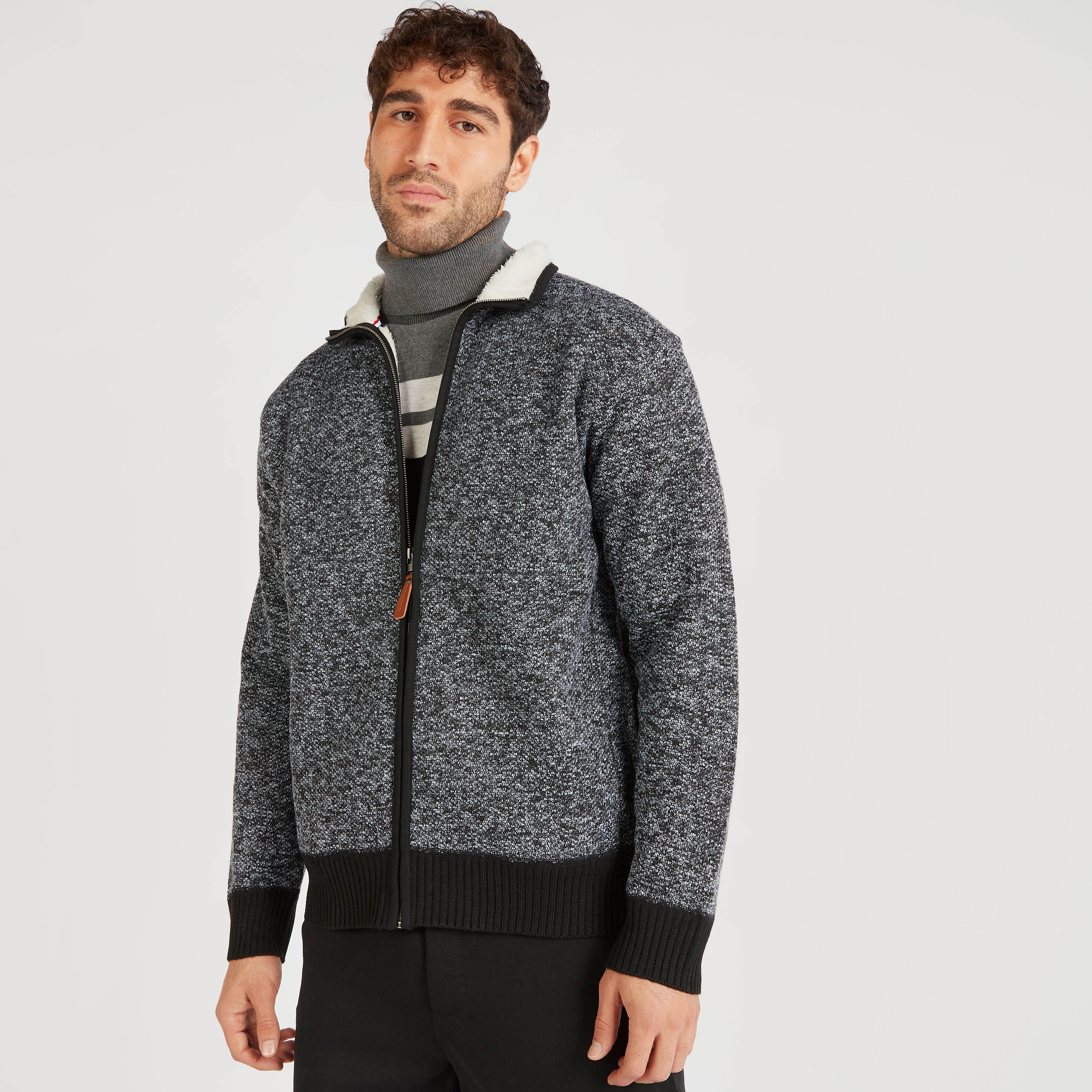 جاكيت مستدام خفيف بارز الملمس بسحّاب إغلاق وجيوب-men-clothing-jacketsandblazers-jackets-image-7
