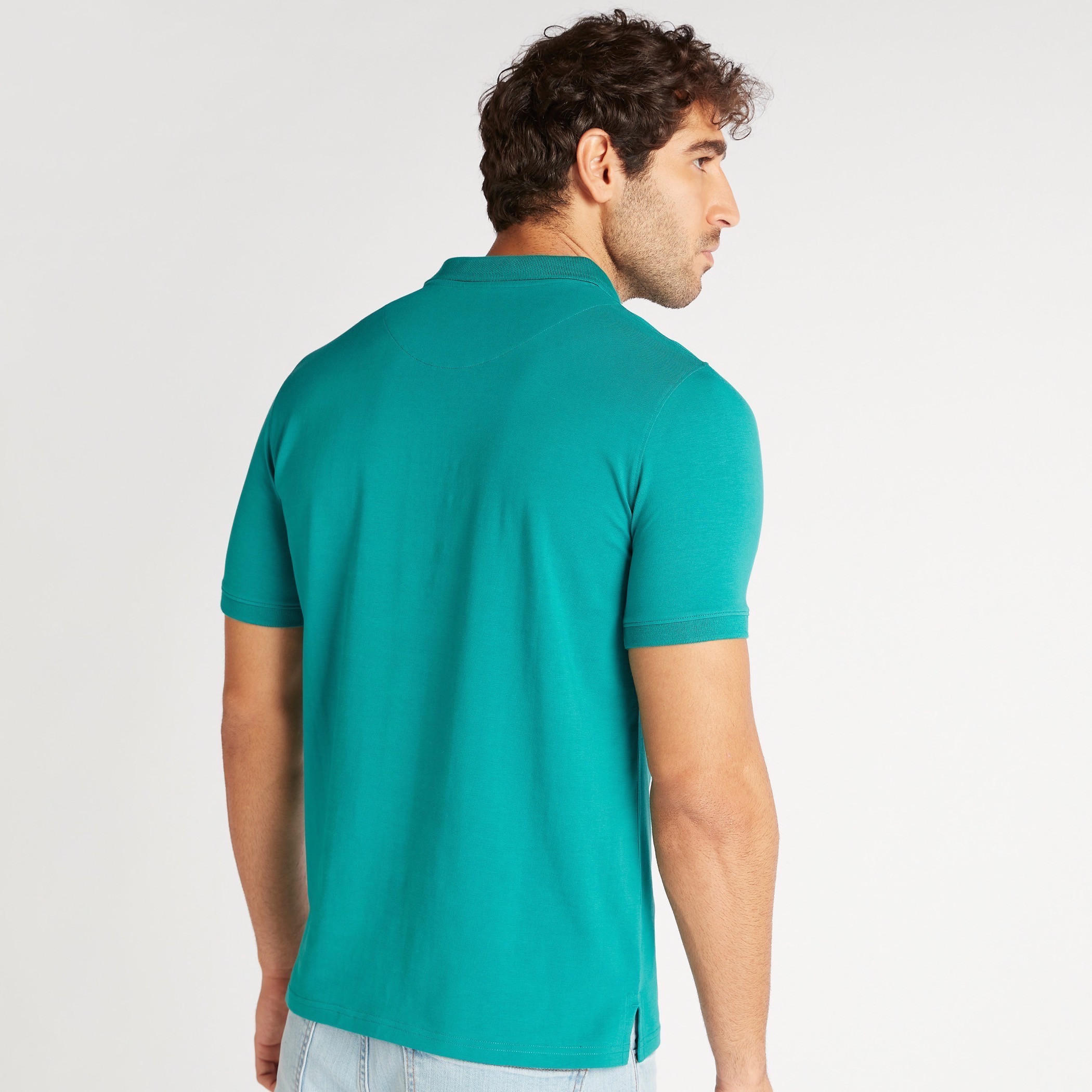 تيشيرت بولو سادة بأكمام قصيرة-men-clothing-tshirtsandpolos-polos-image-5
