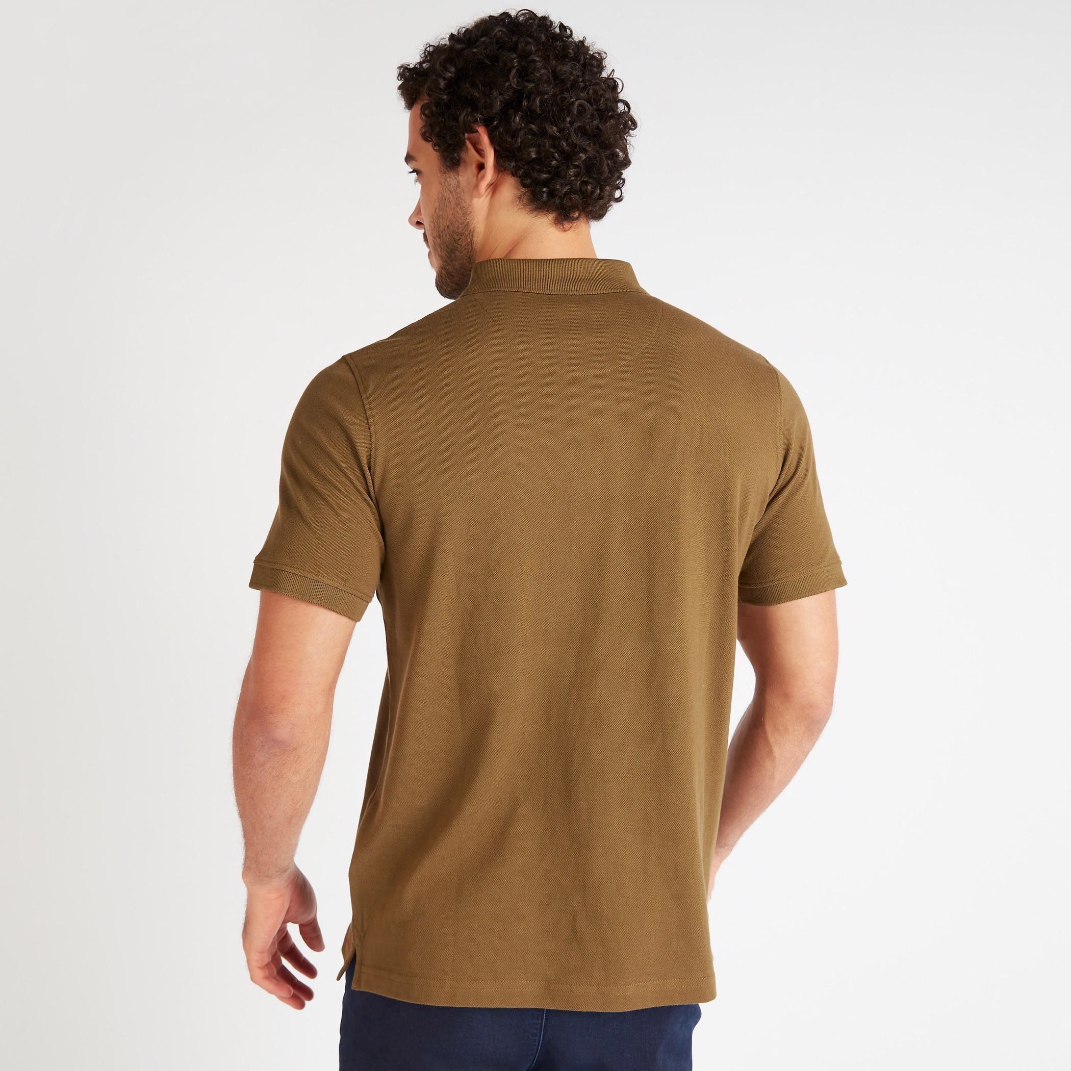 تيشيرت بولو سادة بأكمام قصيرة-men-clothing-tshirtsandpolos-polos-image-4