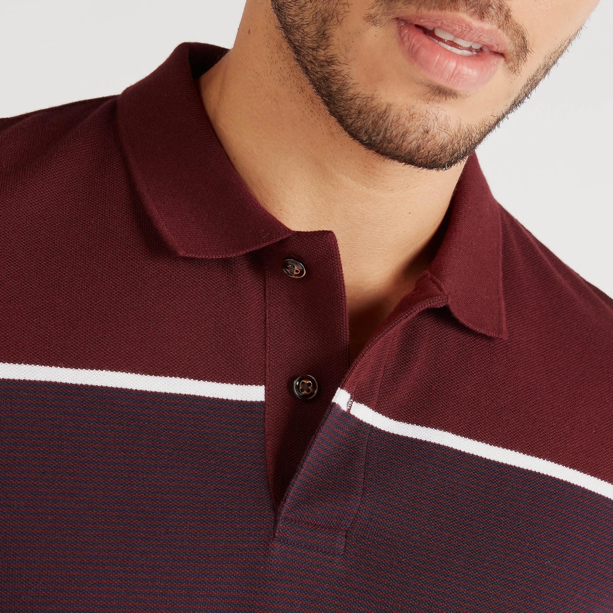 تيشيرت بولو مخطّط بأكمام قصيرة-men-clothing-tshirtsandpolos-polos-image-4