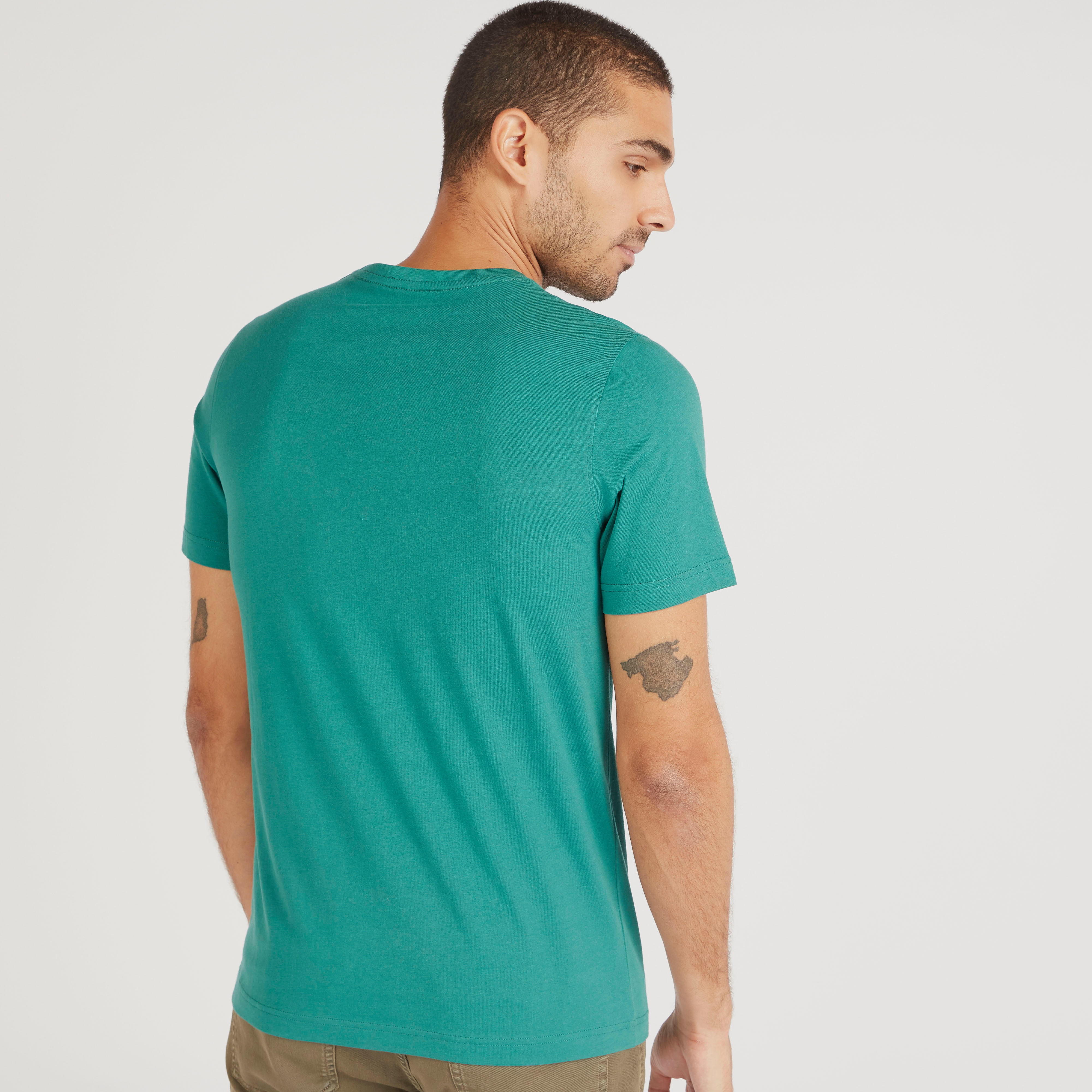Graphic Print Crew Neck T-shirt with Short Sleeves-men-clothing-tshirtsandpolos-tshirts-image-4