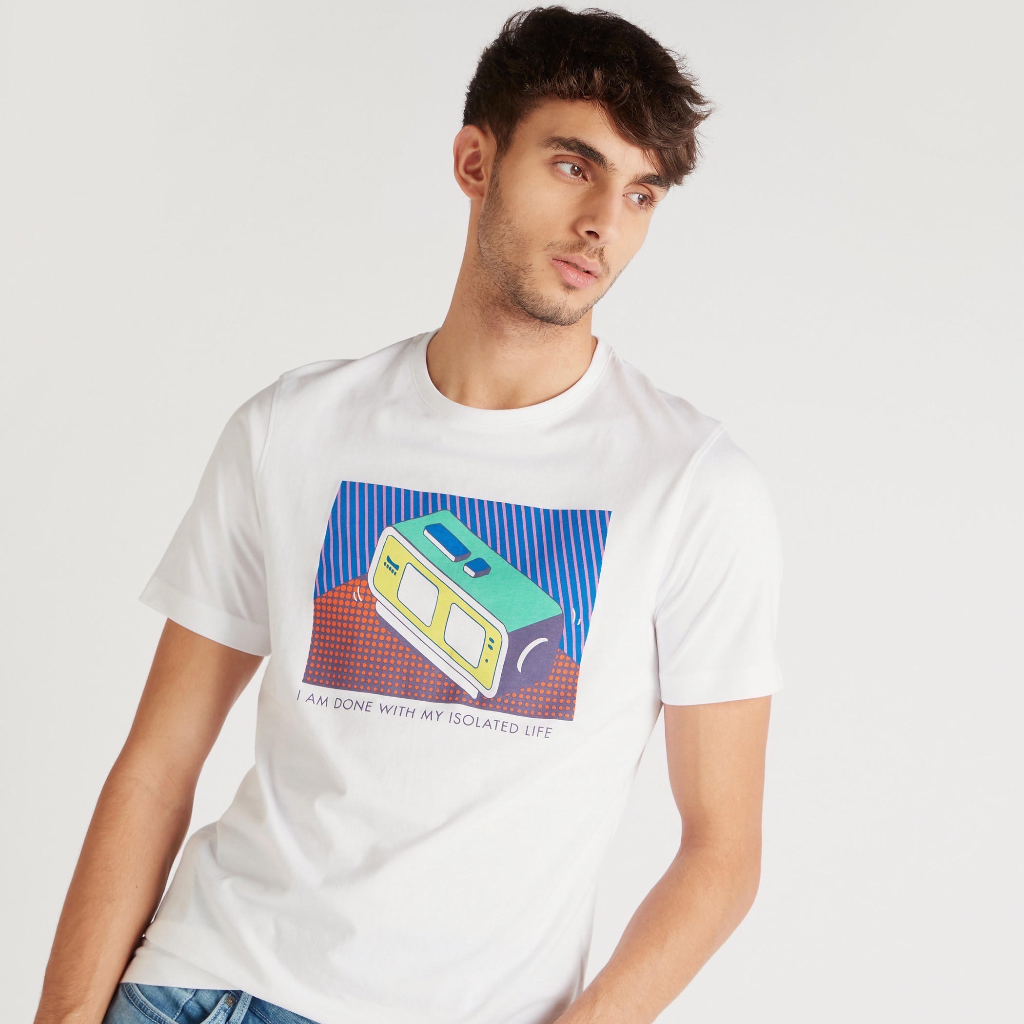 تيشيرت مستدام سليم فيت بياقة ضيّقة وأكمام قصيرة-men-clothing-tshirtsandpolos-tshirts-image-3