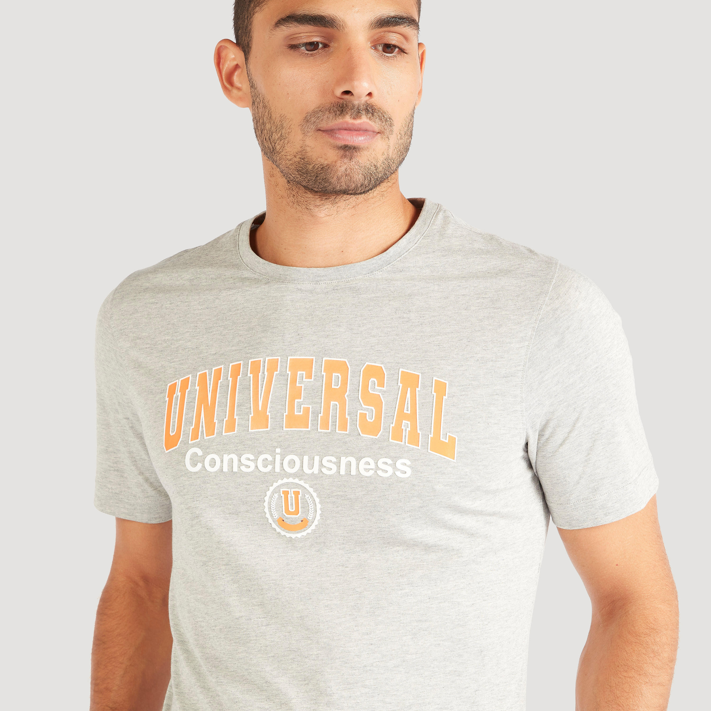 Printed Crew Neck T-shirt with Short Sleeves-men-clothing-tshirtsandpolos-tshirts-image-1