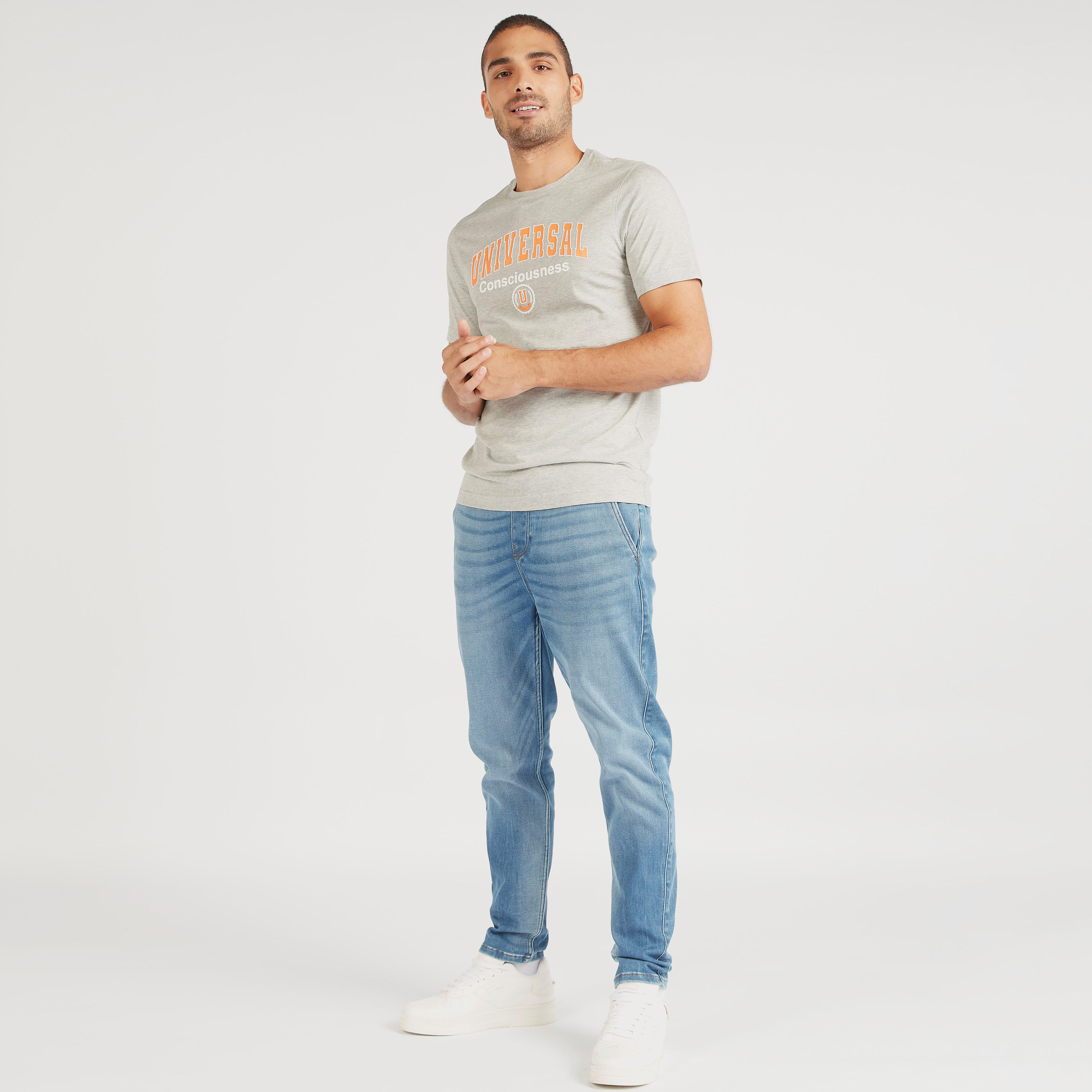 Printed Crew Neck T-shirt with Short Sleeves-men-clothing-tshirtsandpolos-tshirts-image-3