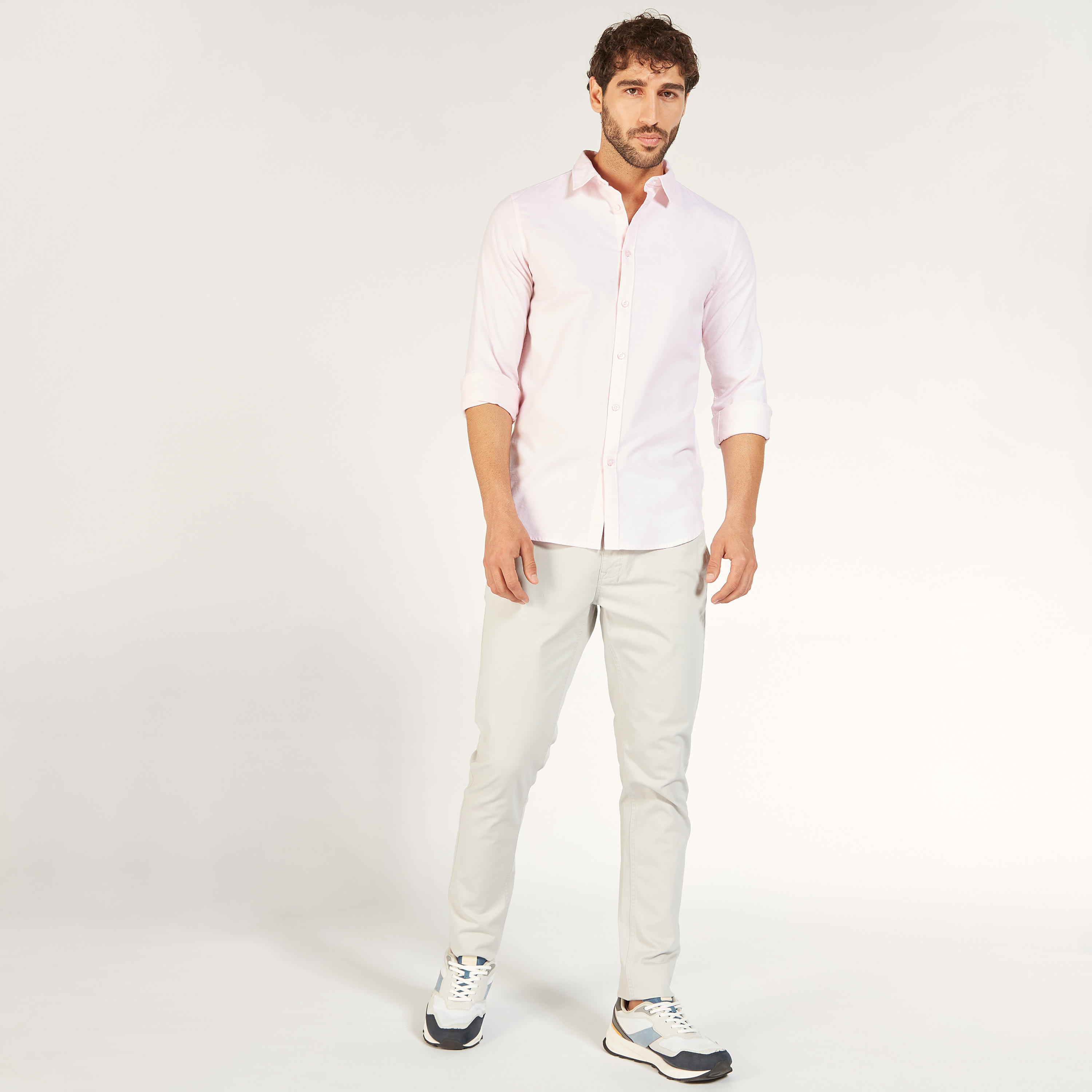 قميص سادة بأكمام طويلة وزر إغلاق-men-clothing-shirts-image-6