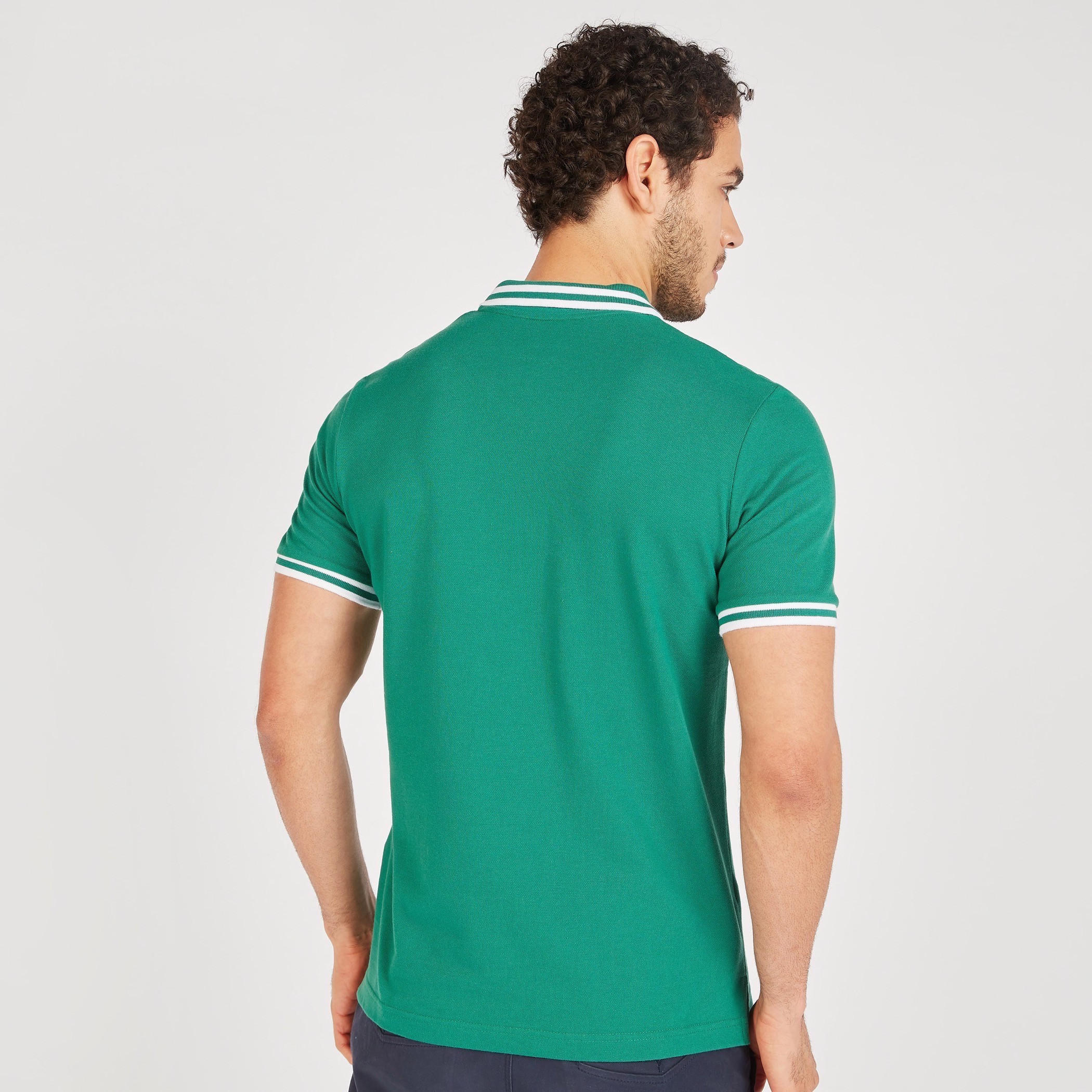Solid Polo T-shirt with Short Sleeves-men-clothing-tshirtsandpolos-polos-image-4