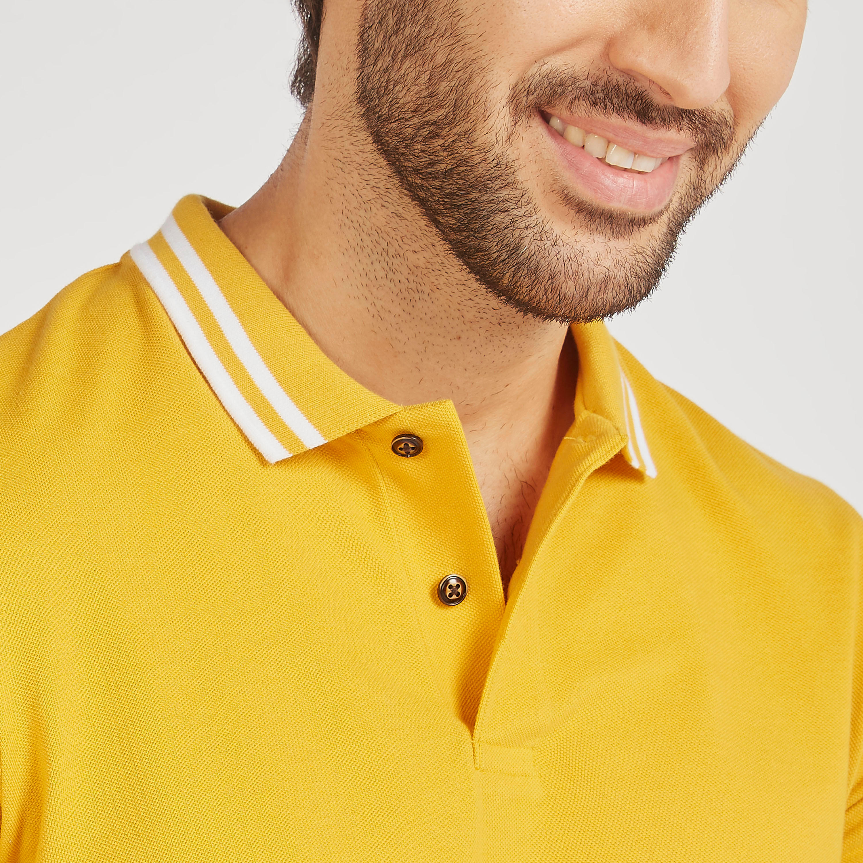 Solid Polo T-shirt with Short Sleeves-men-clothing-tshirtsandpolos-polos-image-30