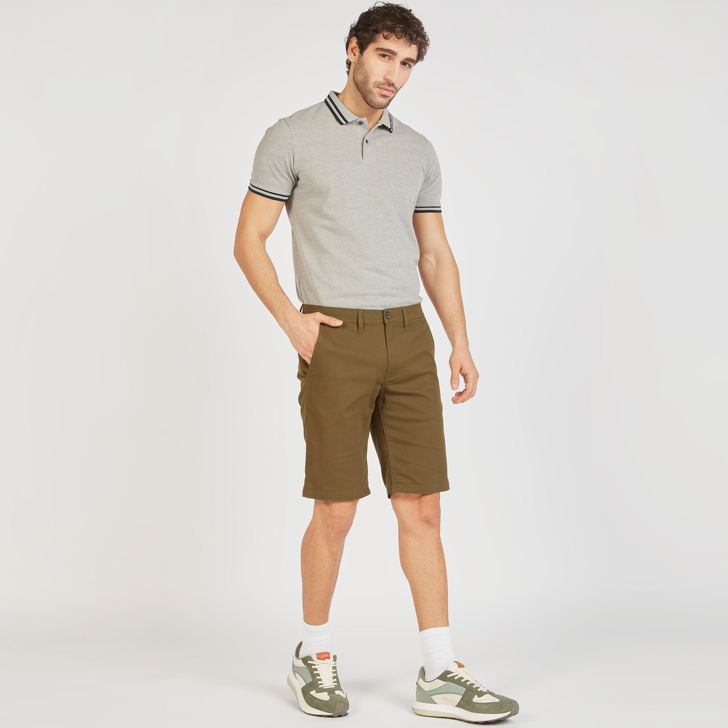 Solid Polo T-shirt with Short Sleeves-men-clothing-tshirtsandpolos-polos-image-18