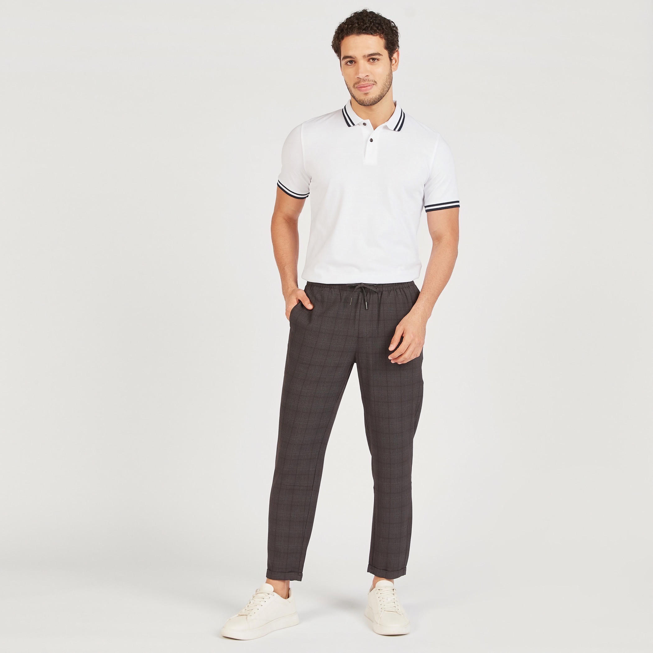 Solid Polo T-shirt with Short Sleeves-men-clothing-tshirtsandpolos-polos-image-6