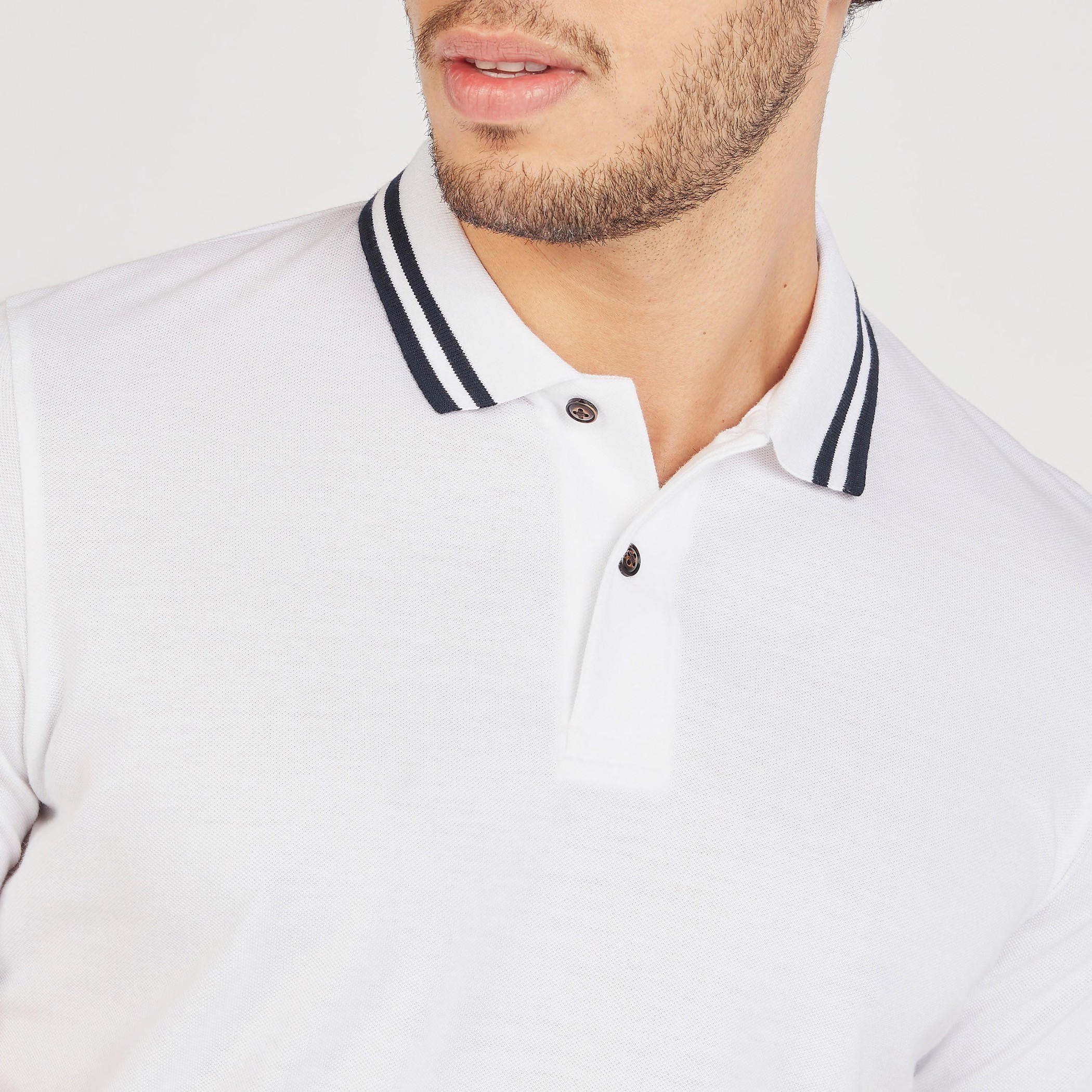 Solid Polo T-shirt with Short Sleeves-men-clothing-tshirtsandpolos-polos-image-7