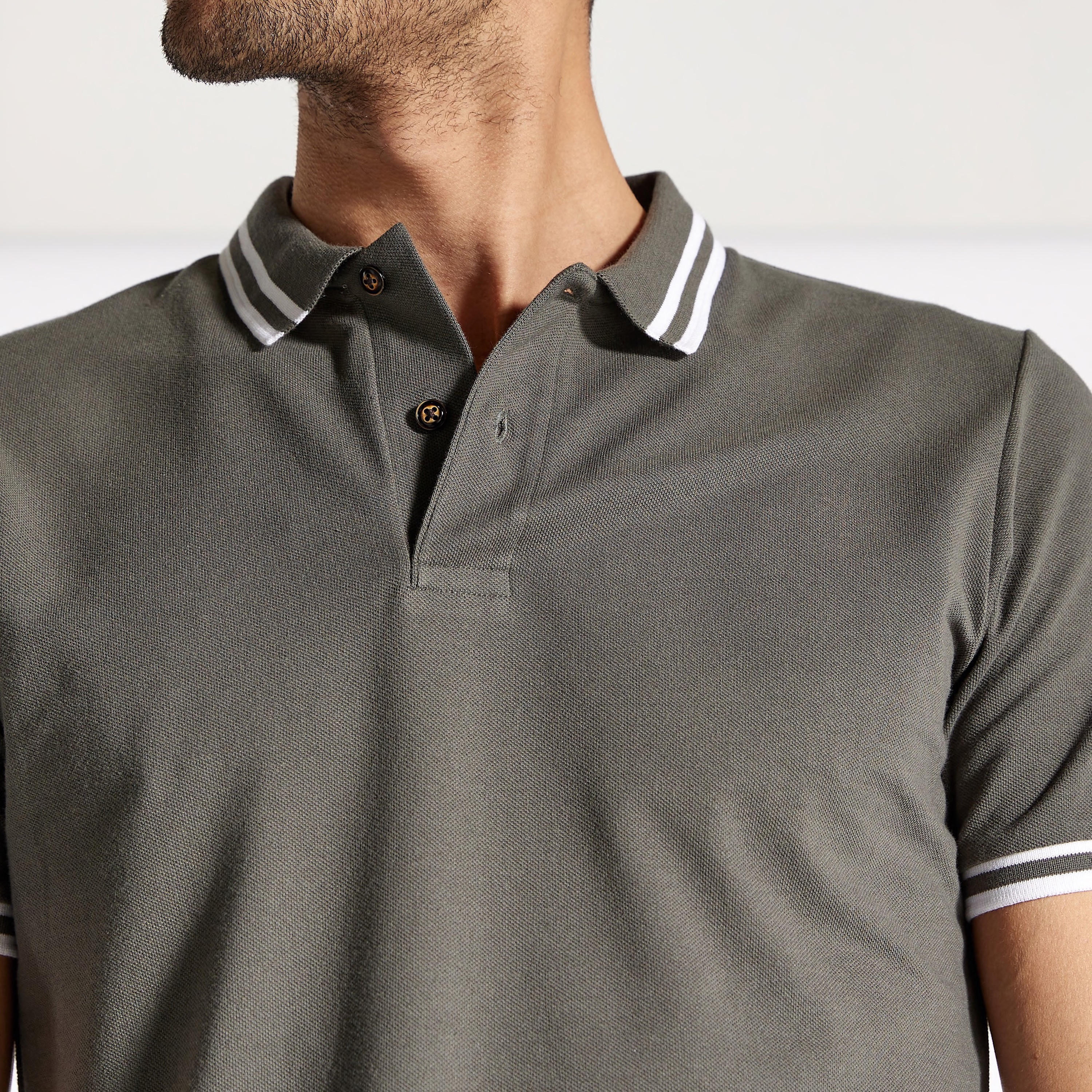 Solid Polo T-shirt with Short Sleeves-men-clothing-tshirtsandpolos-polos-image-62