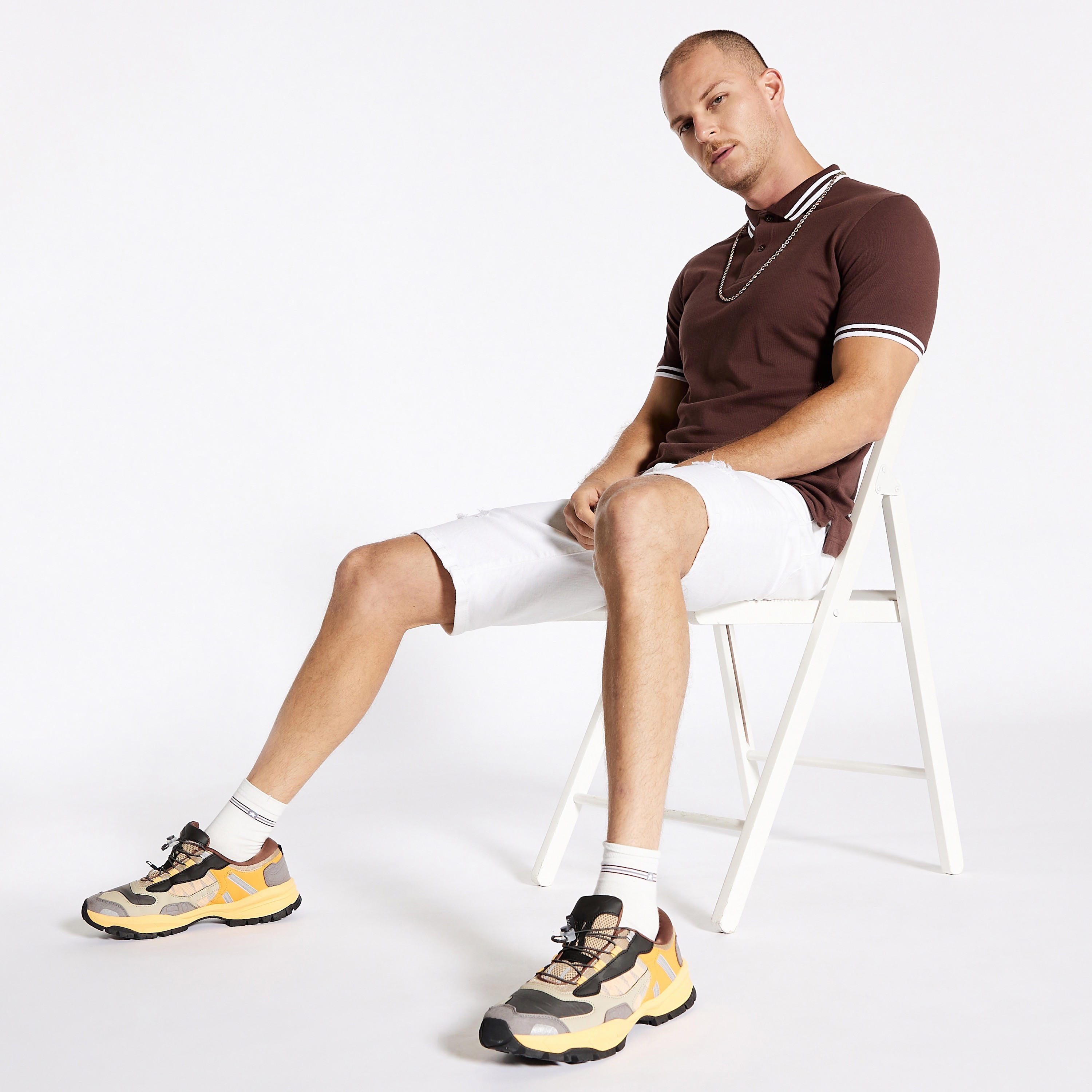 Solid Polo T-shirt with Short Sleeves-men-clothing-tshirtsandpolos-polos-image-49