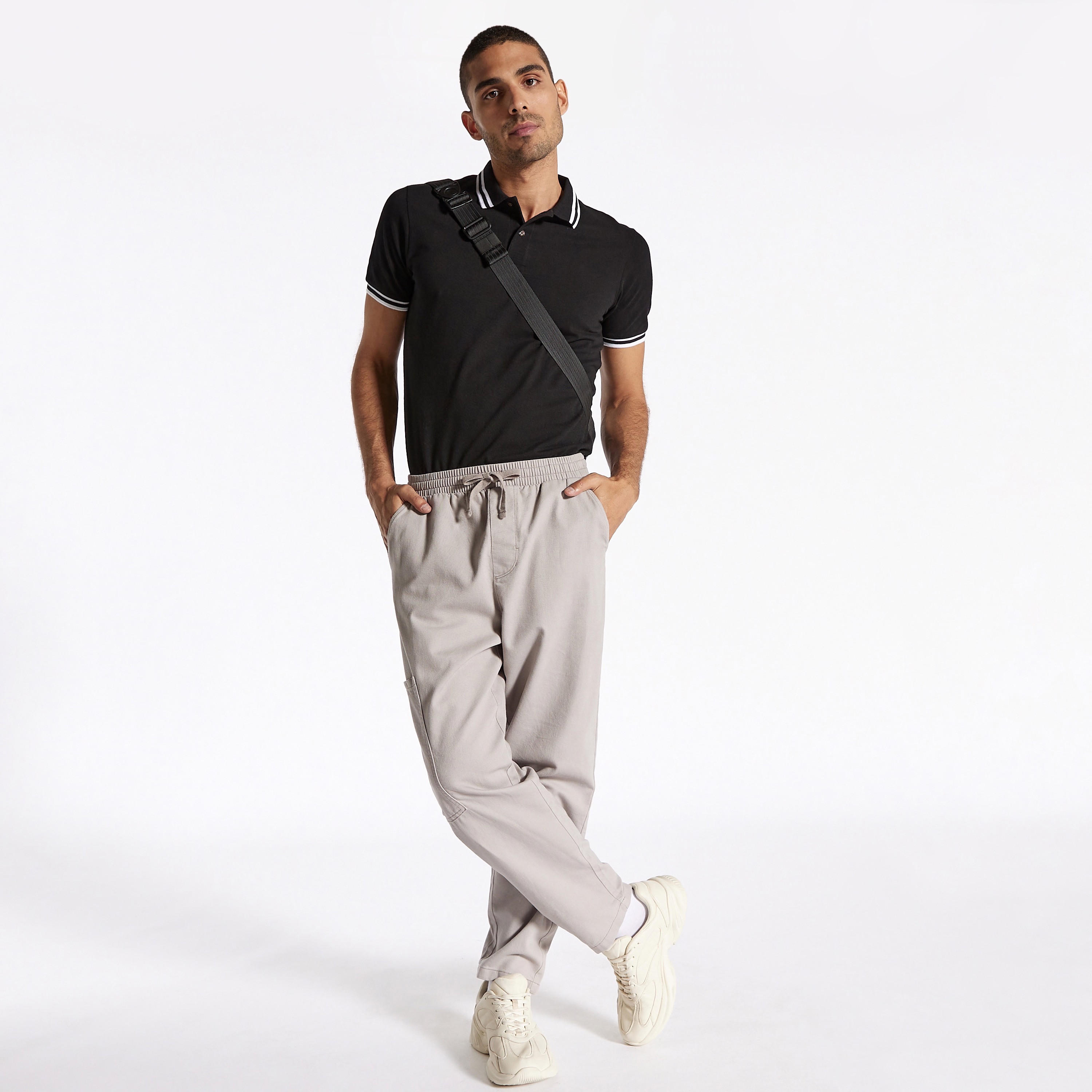 Solid Polo T-shirt with Short Sleeves-men-clothing-tshirtsandpolos-polos-image-65