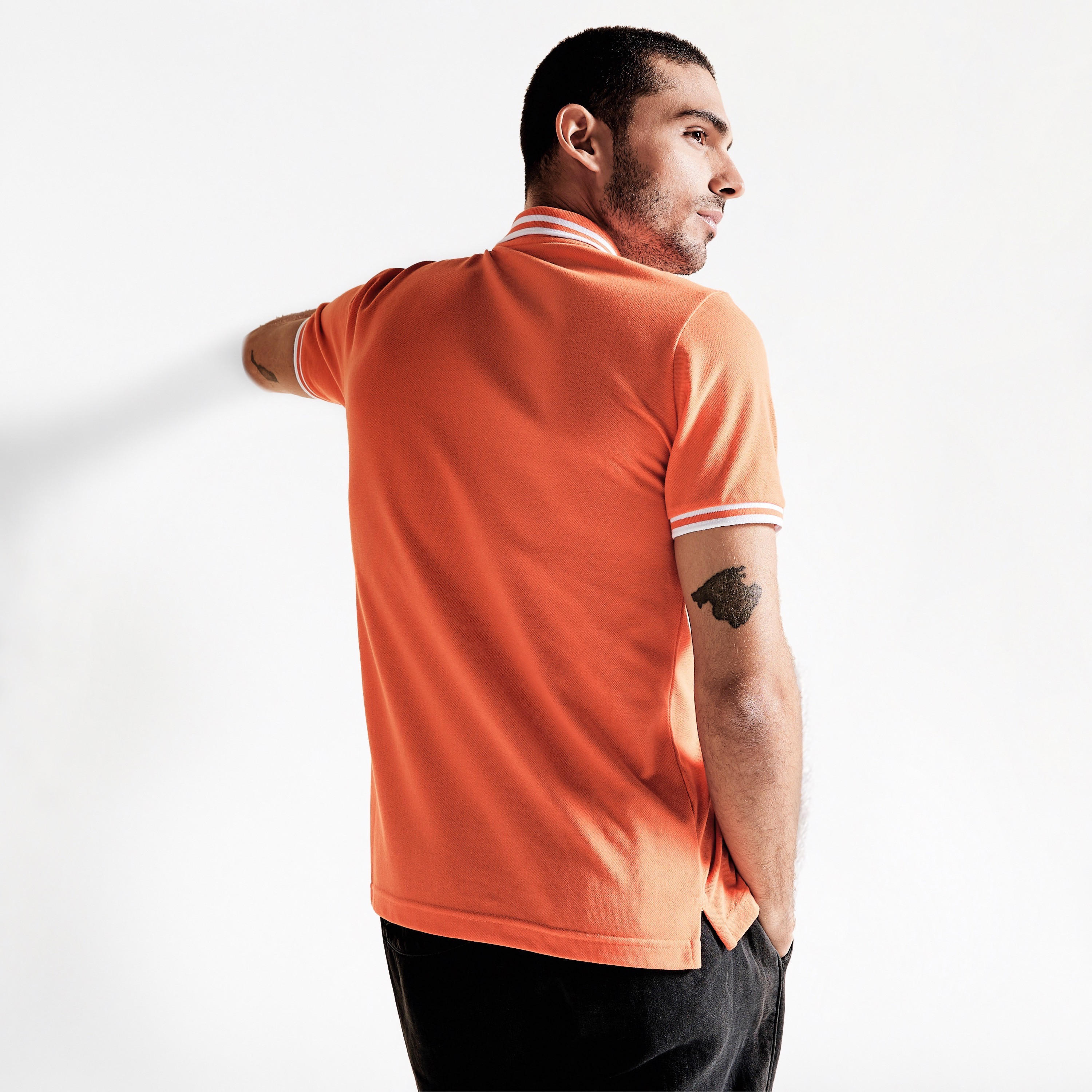 Solid Polo T-shirt with Short Sleeves-men-clothing-tshirtsandpolos-polos-image-71