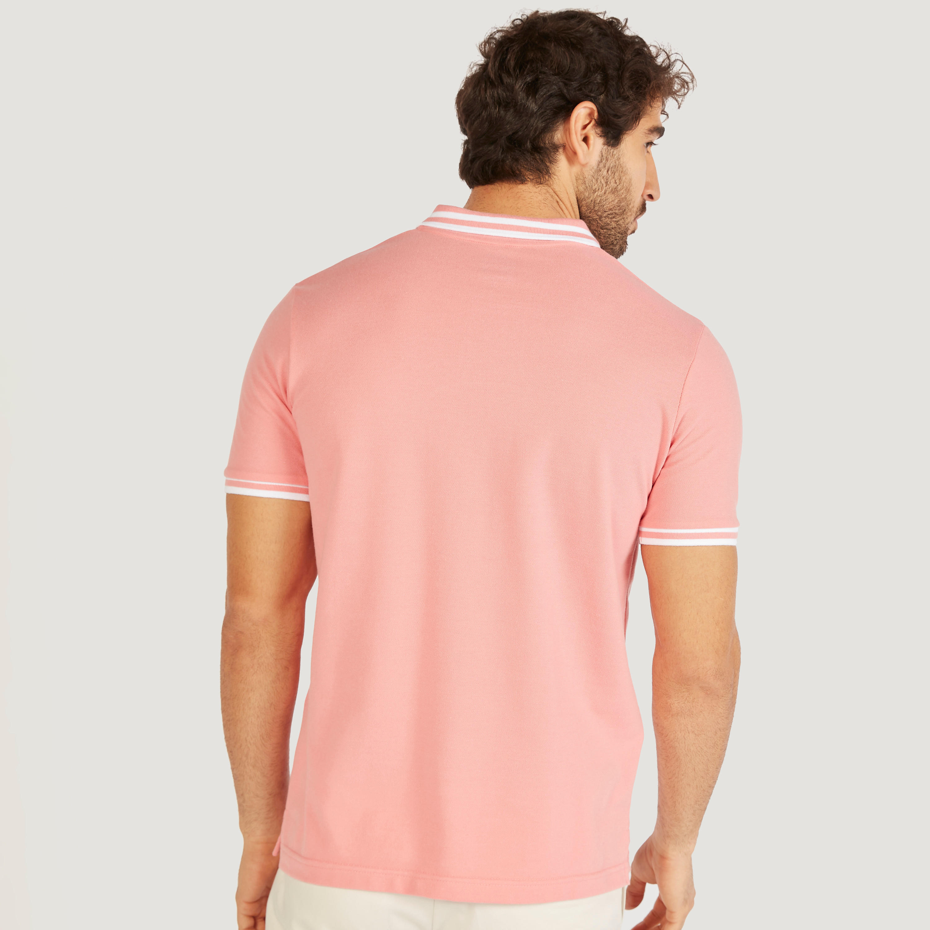 Solid Polo T-shirt with Short Sleeves-men-clothing-tshirtsandpolos-polos-image-42
