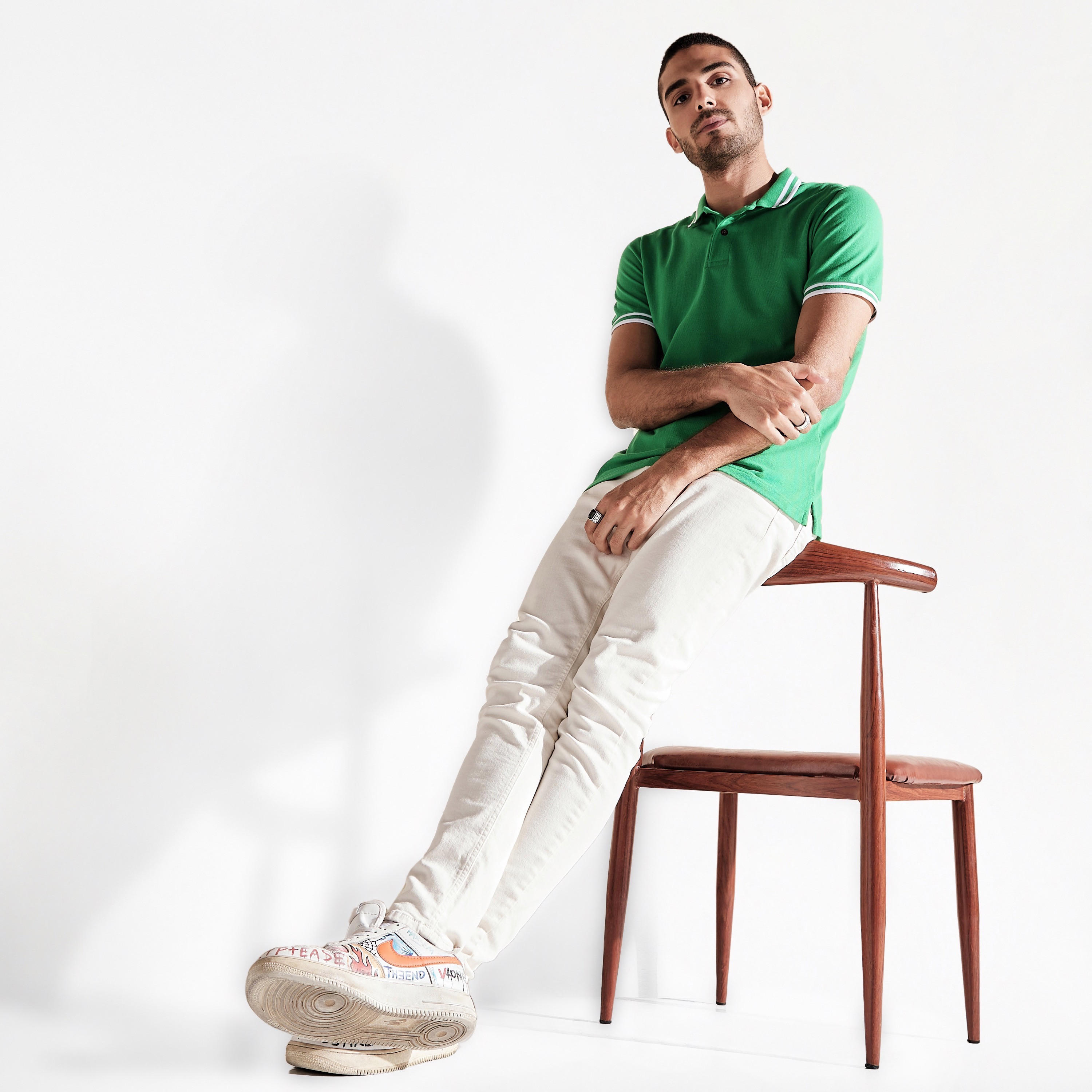Solid Polo T-shirt with Short Sleeves-men-clothing-tshirtsandpolos-polos-image-73
