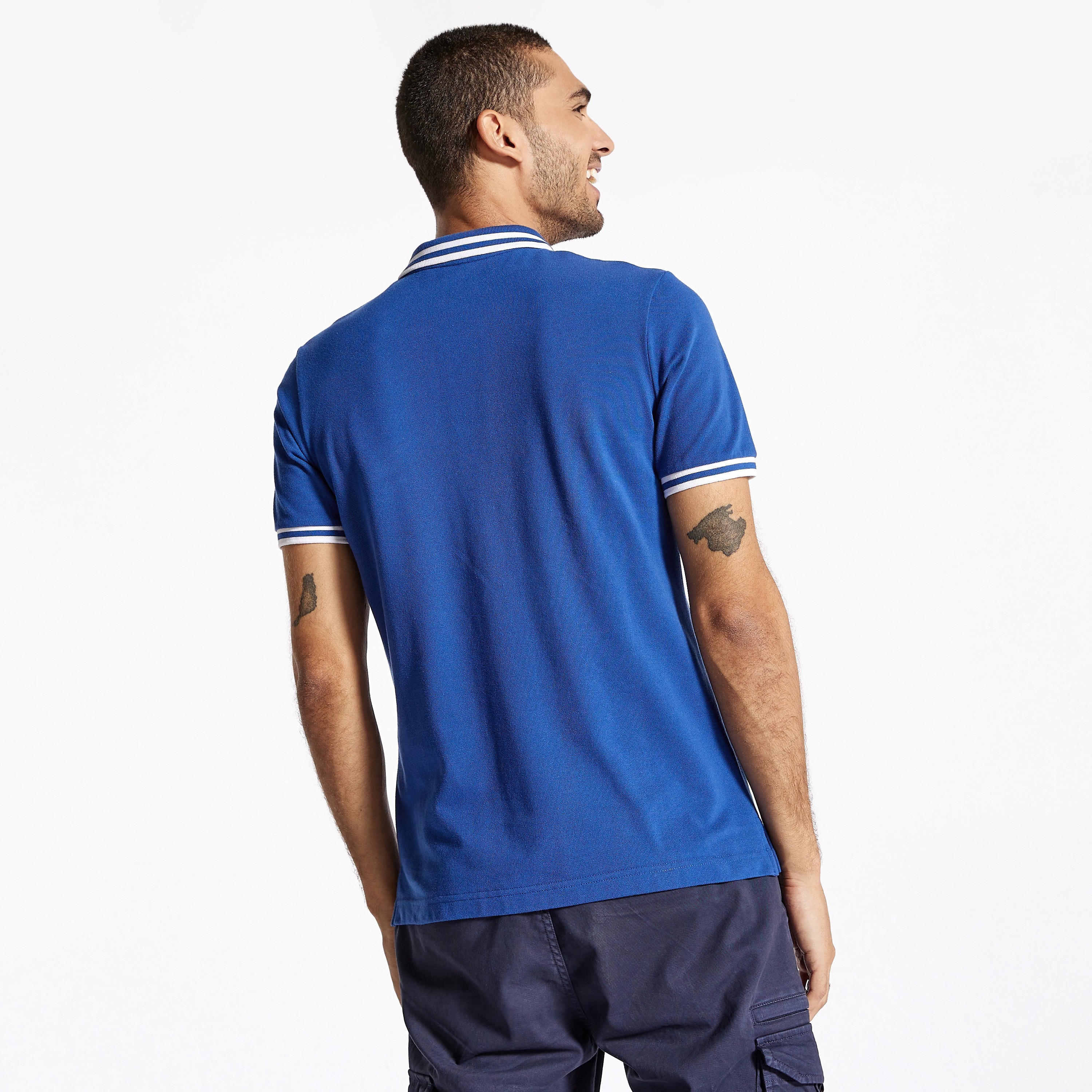 Solid Polo T-shirt with Short Sleeves-men-clothing-tshirtsandpolos-polos-image-83