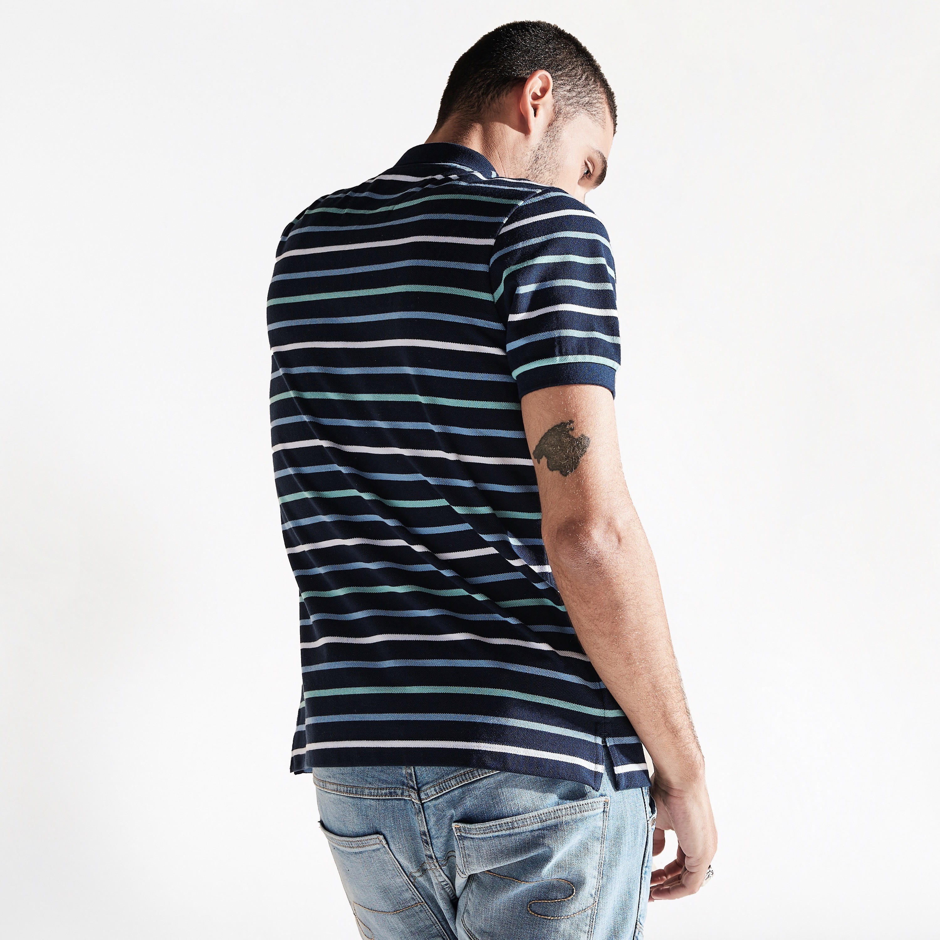 تيشيرت بولو مخطط بأكمام قصيرة-men-clothing-tshirtsandpolos-polos-image-3