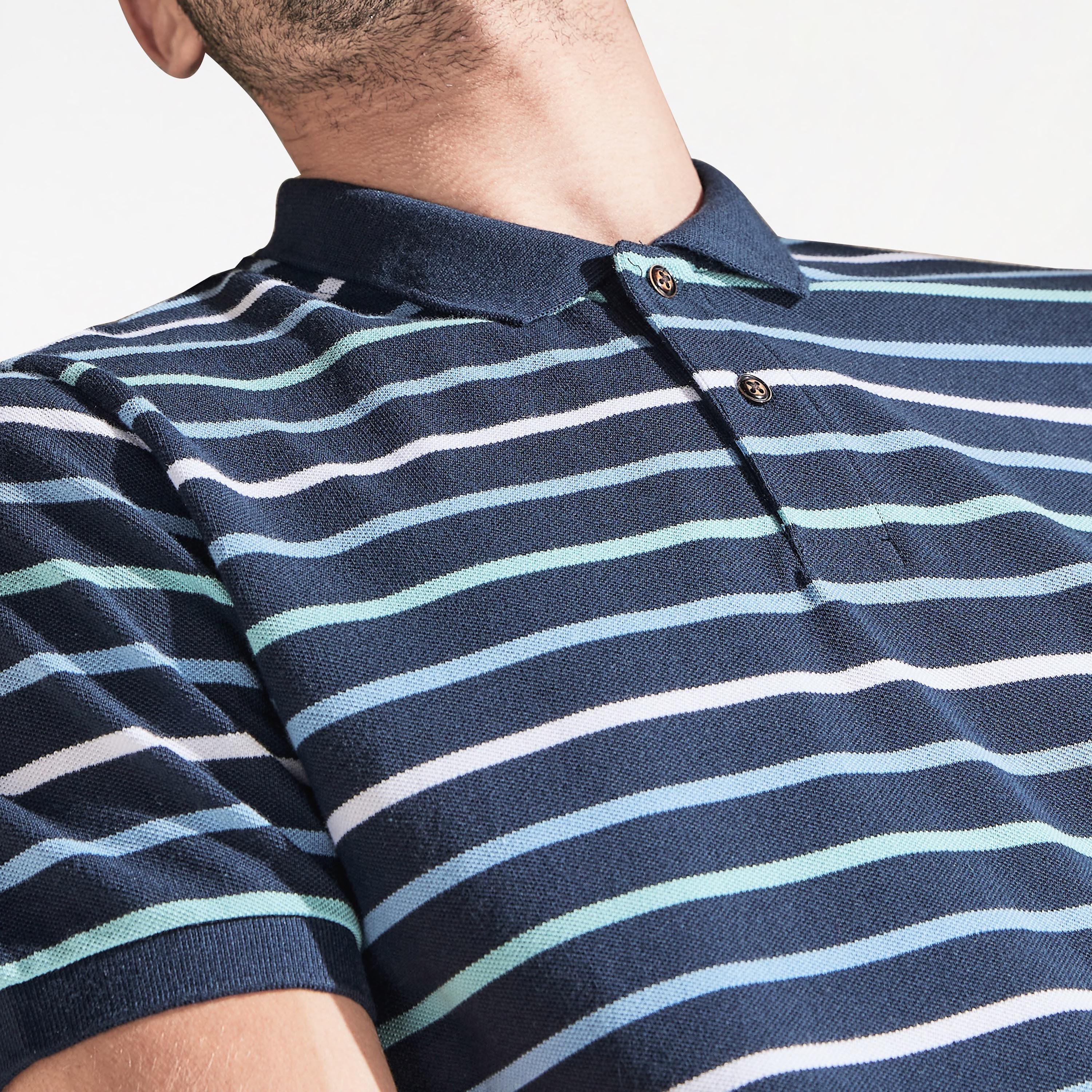 تيشيرت بولو مخطط بأكمام قصيرة-men-clothing-tshirtsandpolos-polos-image-4
