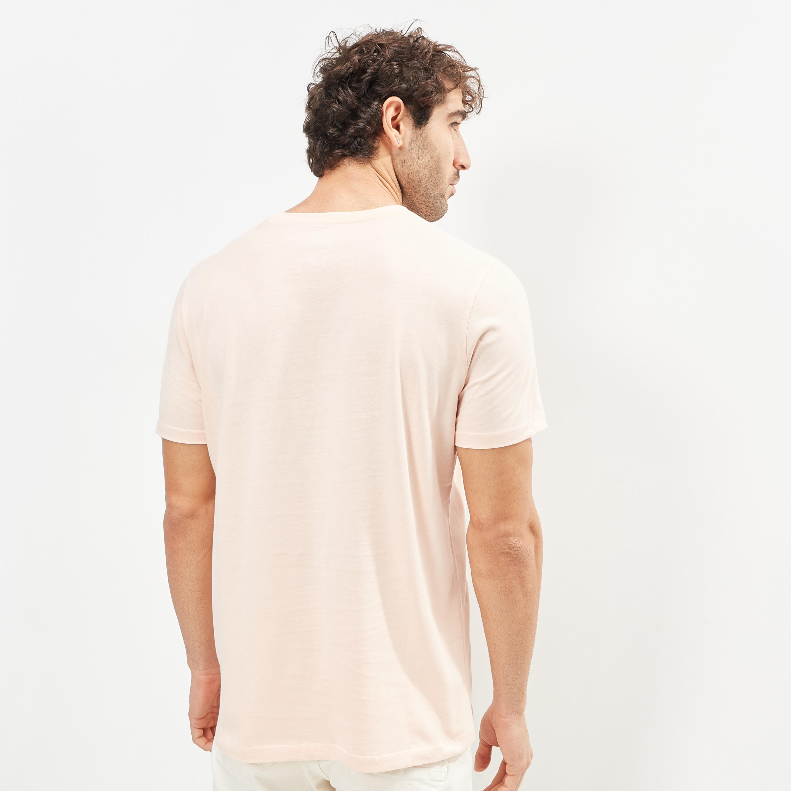 Solid Crew Neck T-shirt with Short Sleeves-men-clothing-tshirtsandpolos-tshirts-image-4
