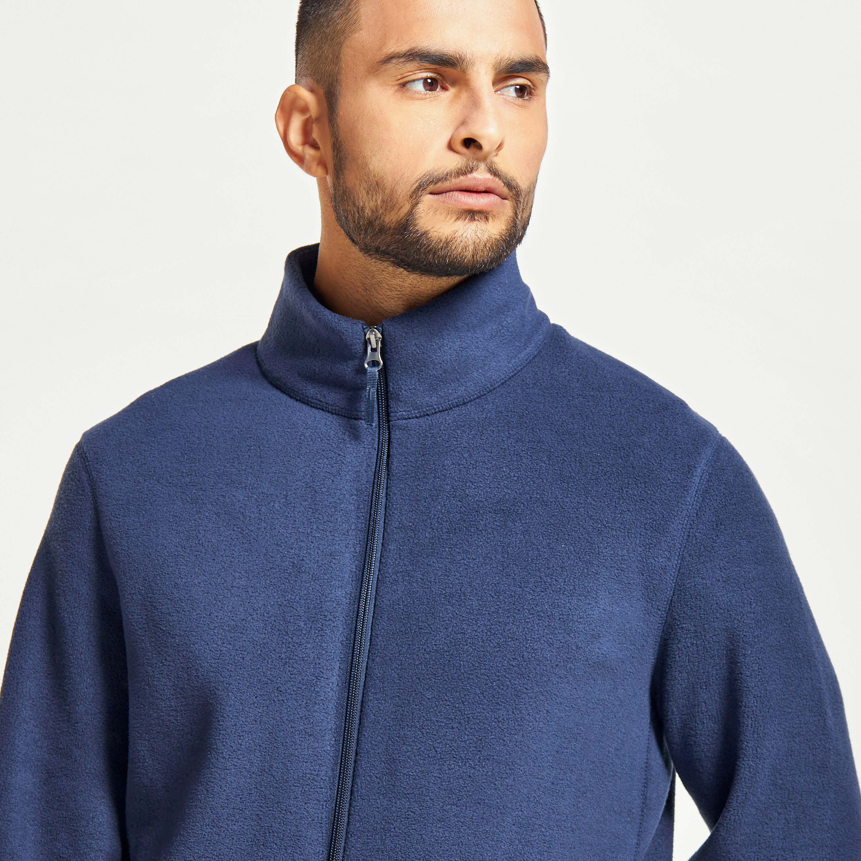 جاكيت سادة بسحّاب وأكمام طويلة وجيوب-men-clothing-jacketsandblazers-jackets-image-1