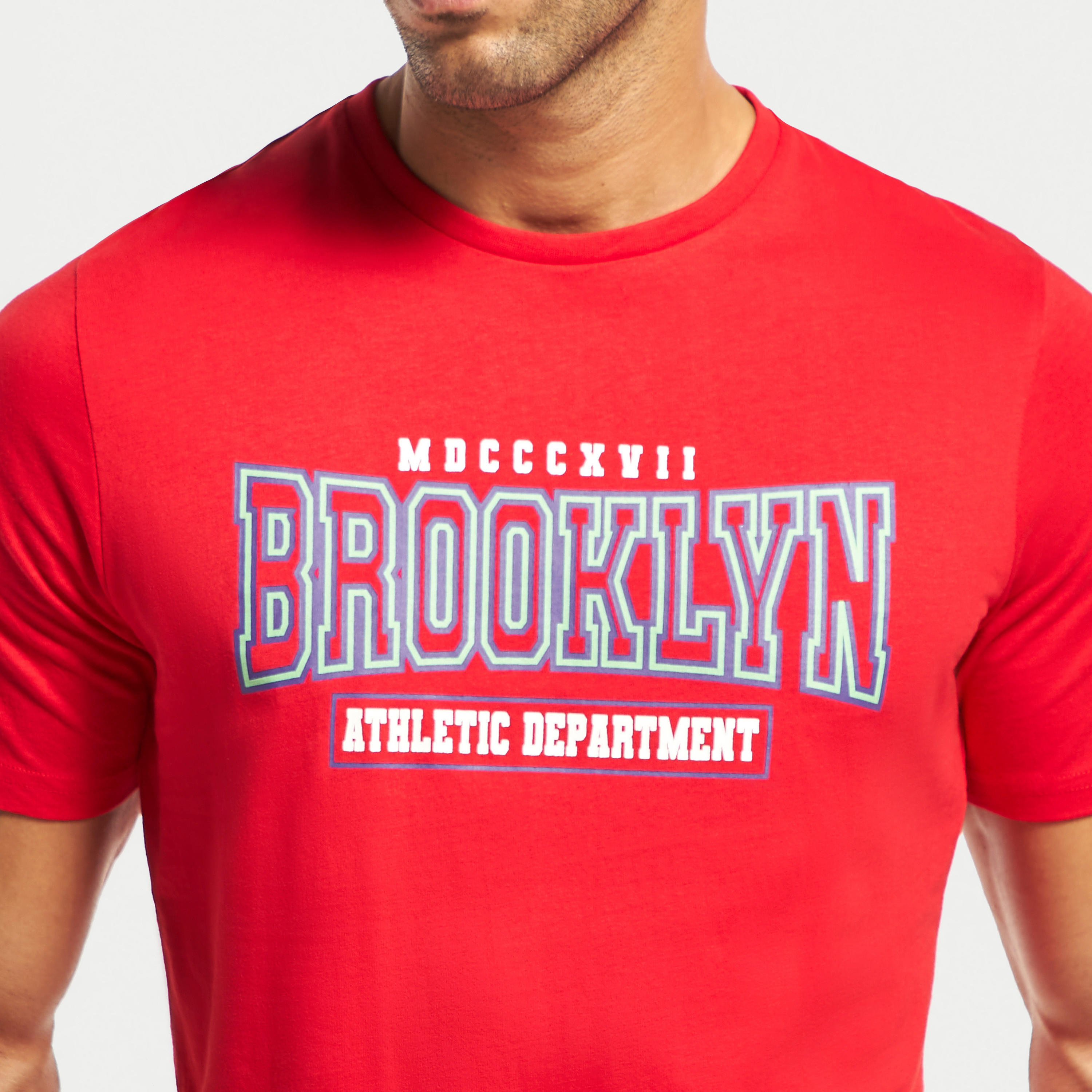 Typographic Print Crew Neck T-shirt with Short Sleeves-men-clothing-tshirtsandpolos-tshirts-image-4