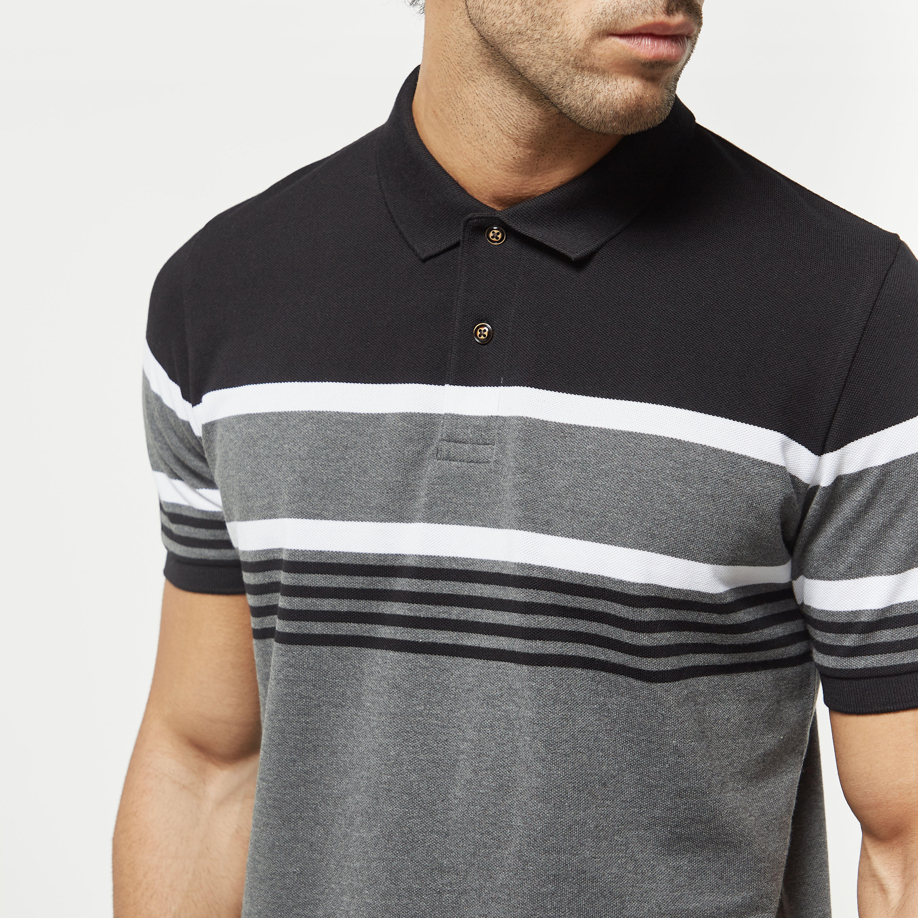 تيشيرت بولو مقلّم بأكمام قصيرة-men-clothing-tshirtsandpolos-polos-image-3