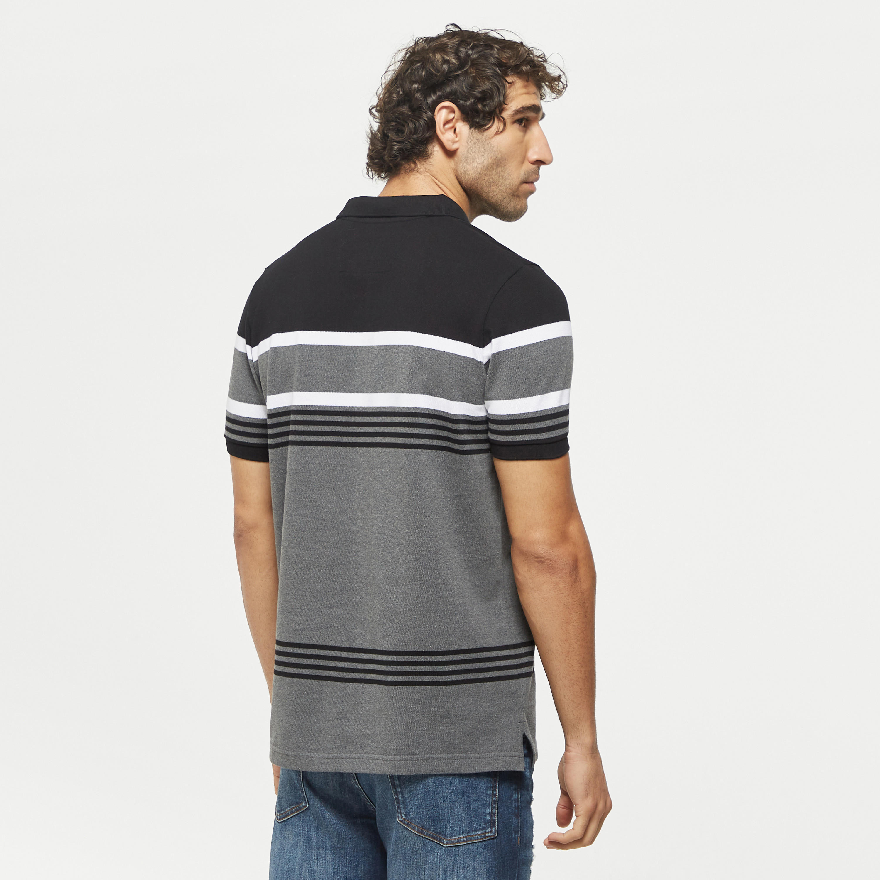 تيشيرت بولو مقلّم بأكمام قصيرة-men-clothing-tshirtsandpolos-polos-image-4