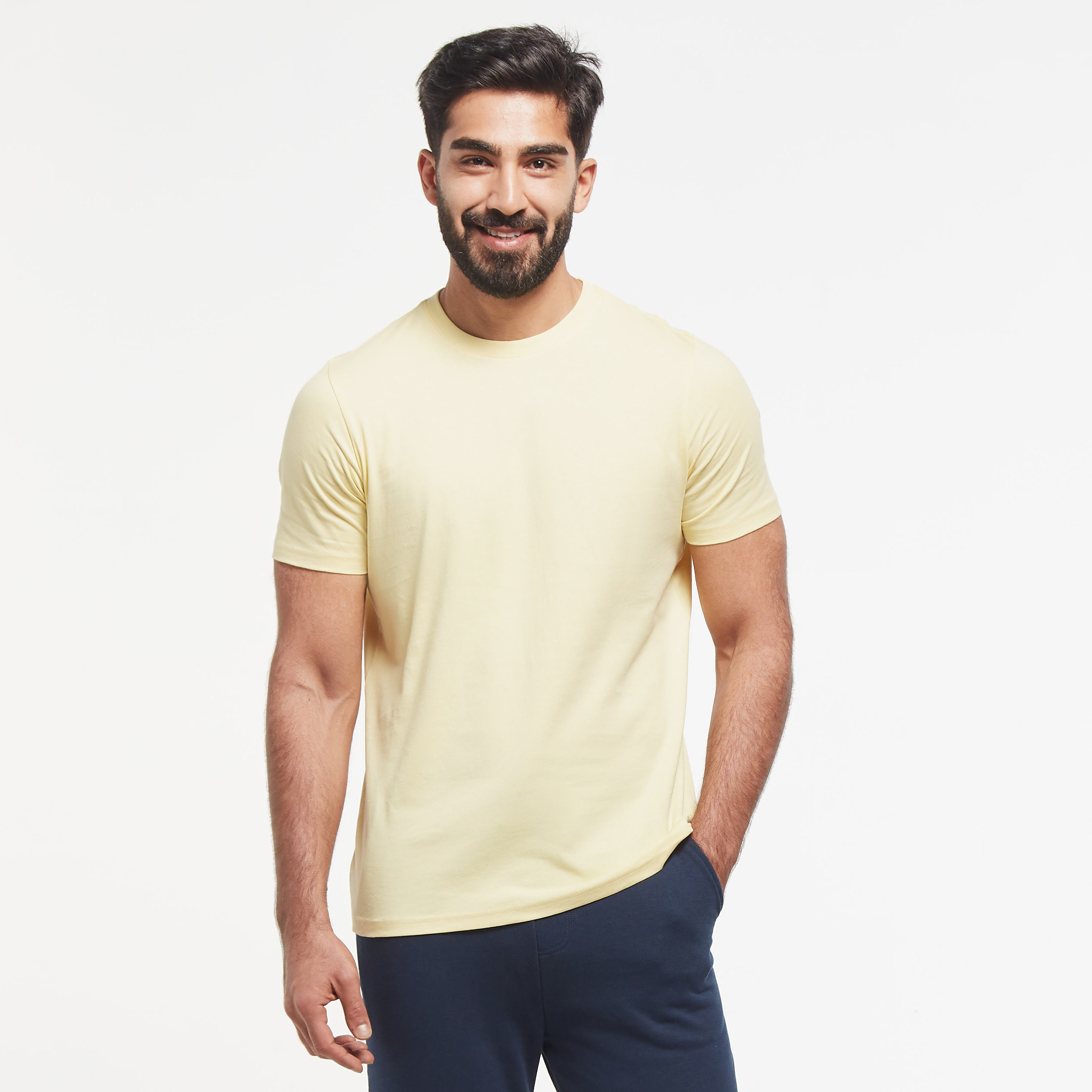 Solid Crew Neck T-shirt with Short Sleeves-men-clothing-tshirtsandpolos-tshirts-image-9
