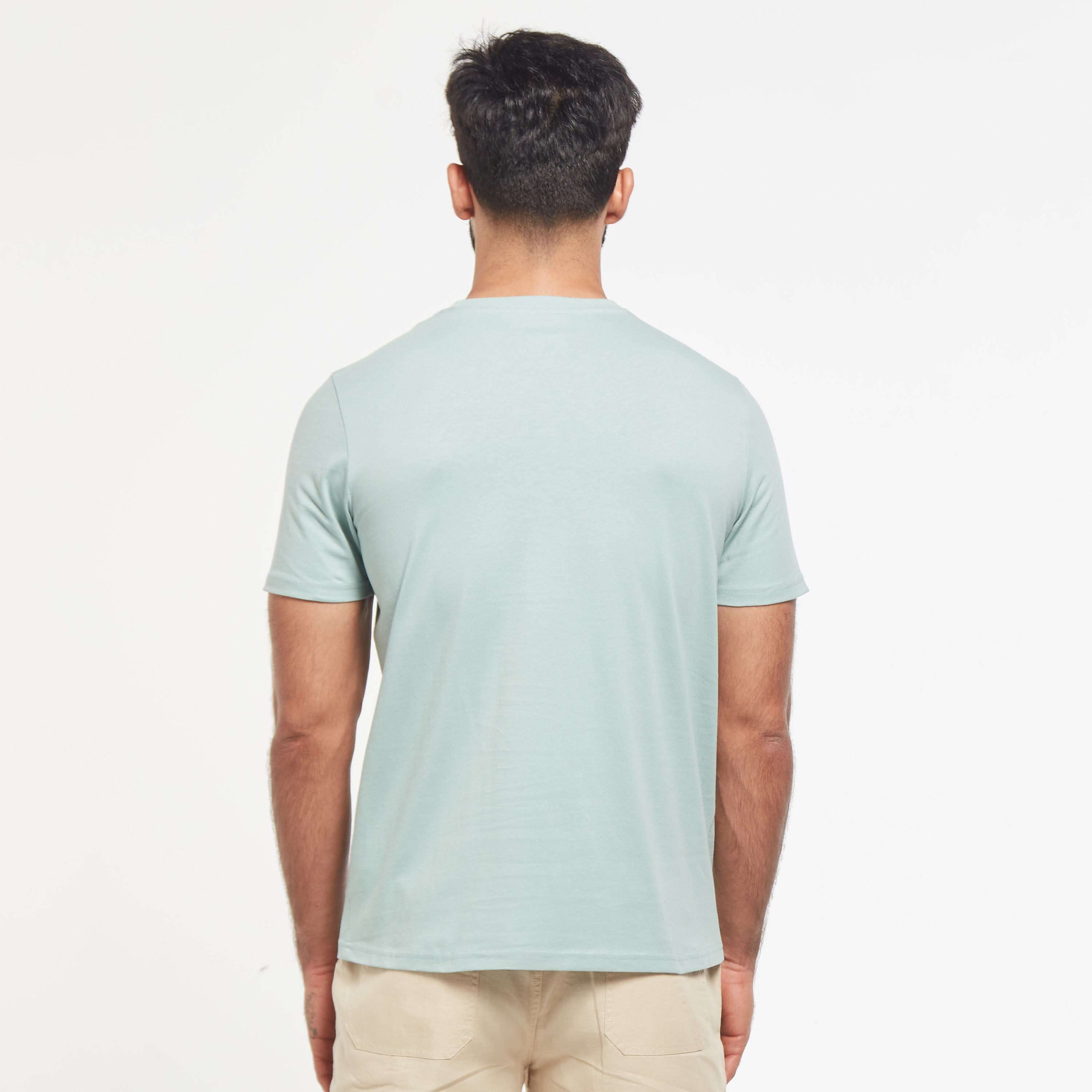 Solid Crew Neck T-shirt with Short Sleeves-men-clothing-tshirtsandpolos-tshirts-image-15