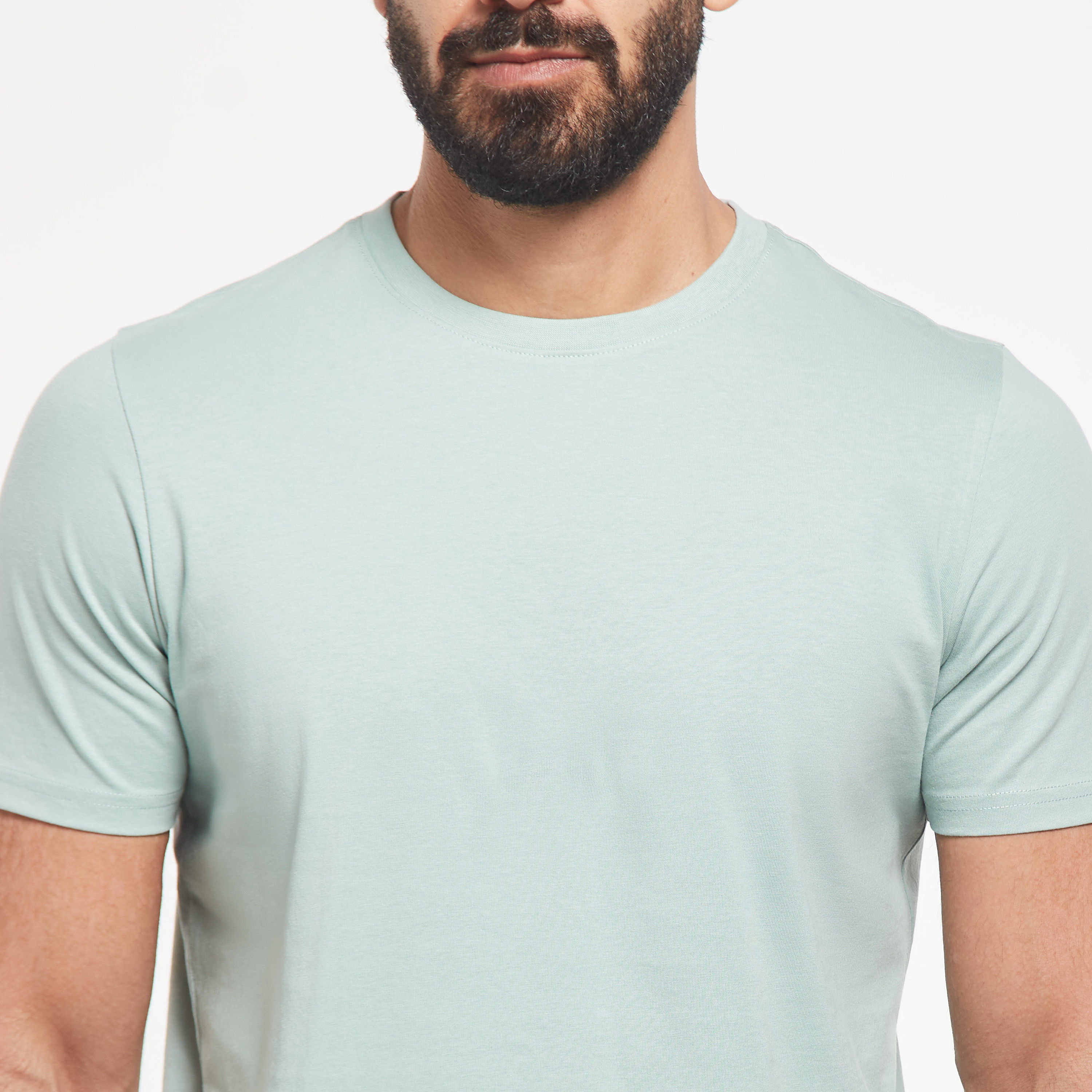 Solid Crew Neck T-shirt with Short Sleeves-men-clothing-tshirtsandpolos-tshirts-image-16