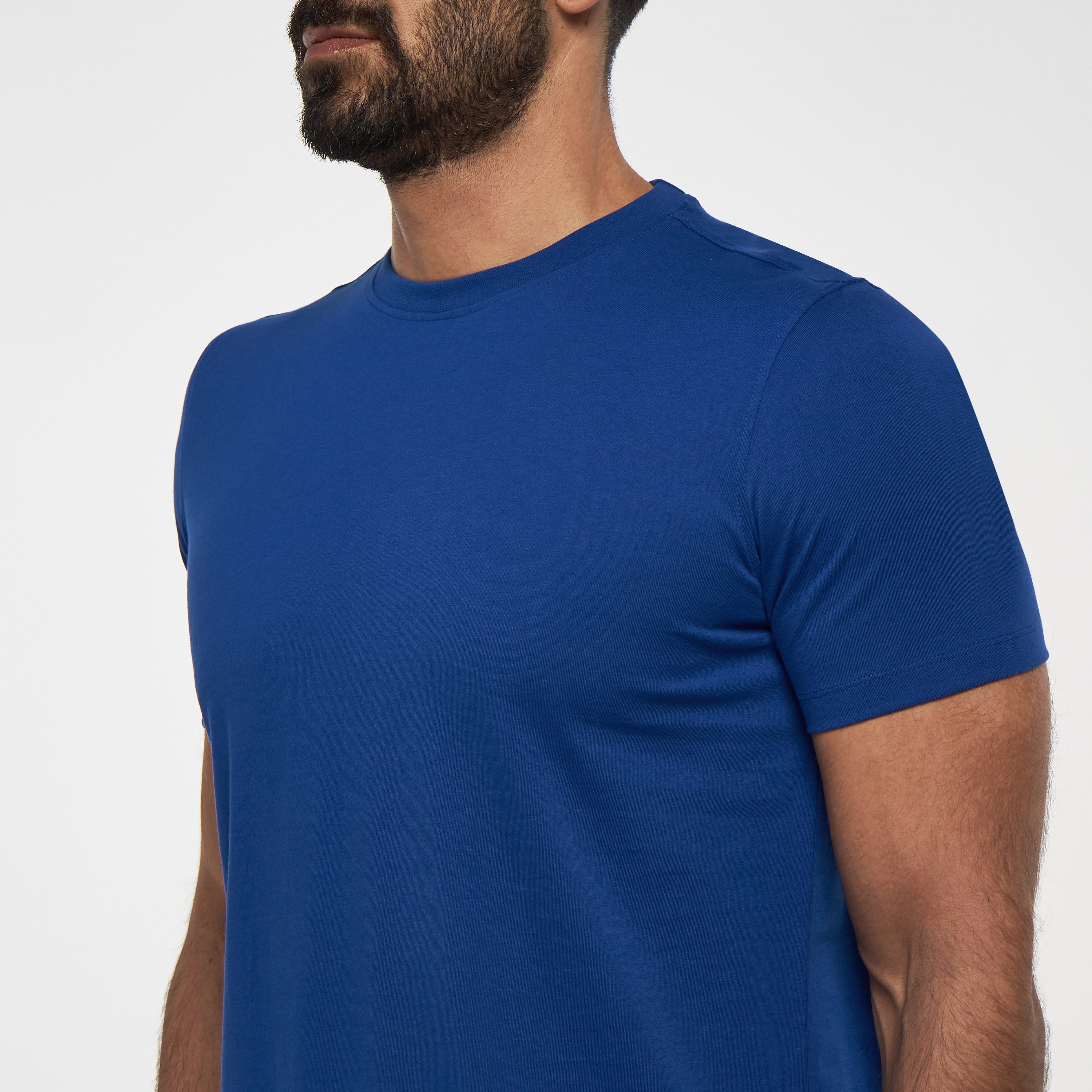 Solid Crew Neck T-shirt with Short Sleeves-men-clothing-tshirtsandpolos-tshirts-image-8
