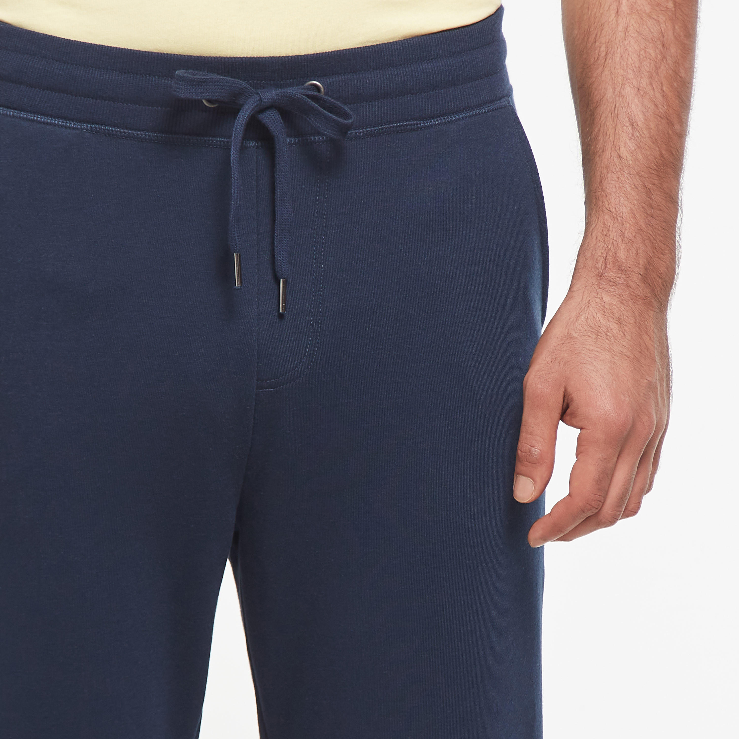 بنطلون رياضي سادة بجيوب ورباط إغلاق-men-clothing-bottoms-joggers-image-2