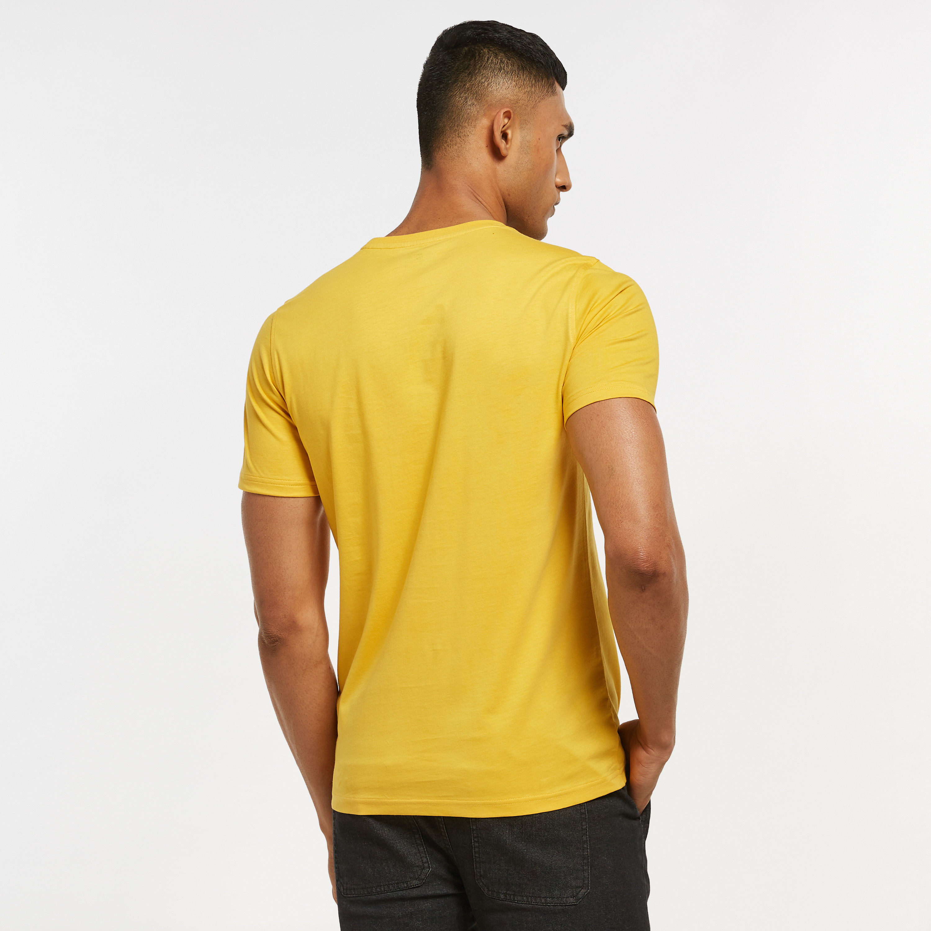 Typographic Print T-shirt with Crew Neck and Short Sleeves-men-clothing-tshirtsandpolos-tshirts-image-3