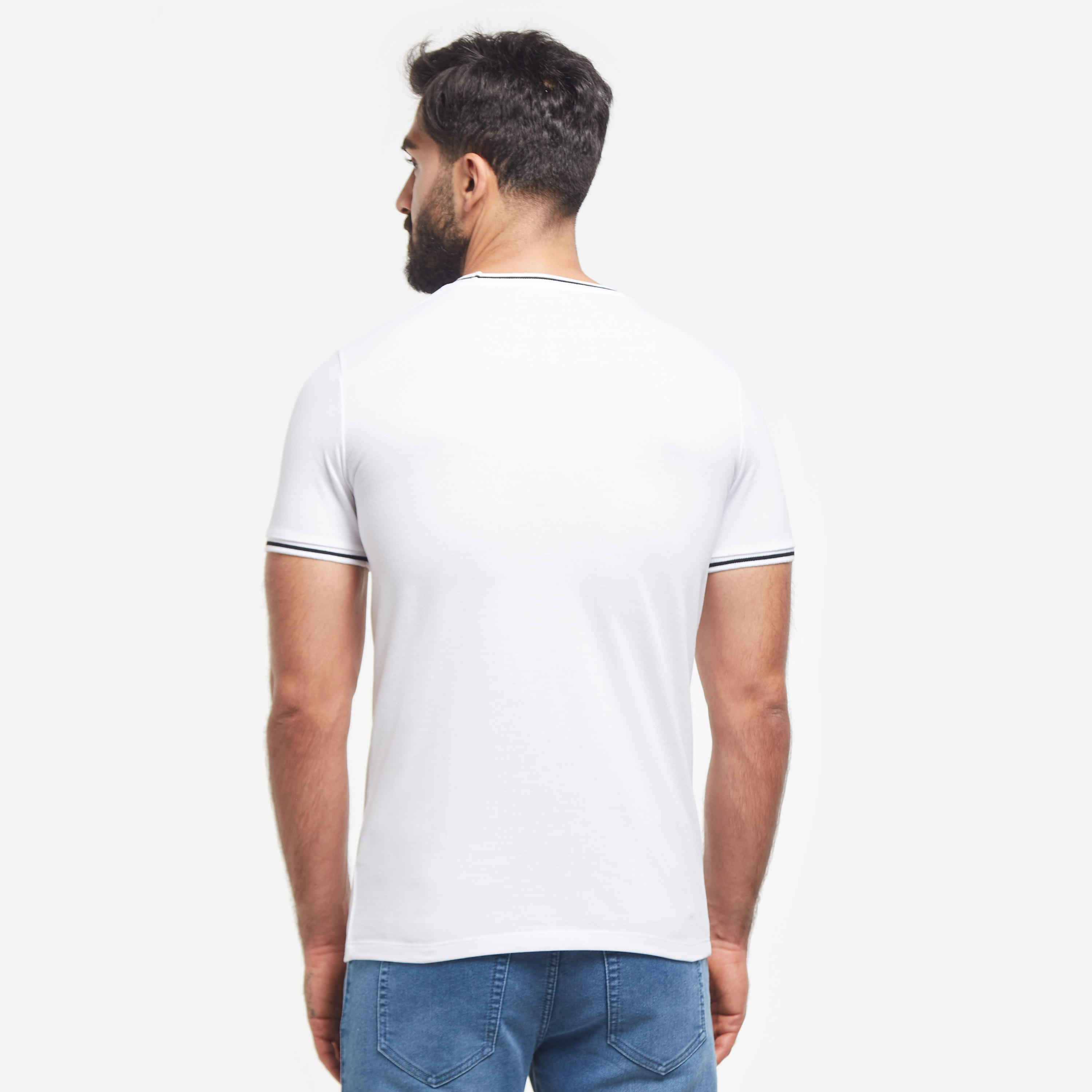 تيشيرت سادة بأكمام قصيرة وخيوط بارزة-men-clothing-tshirtsandpolos-tshirts-image-15