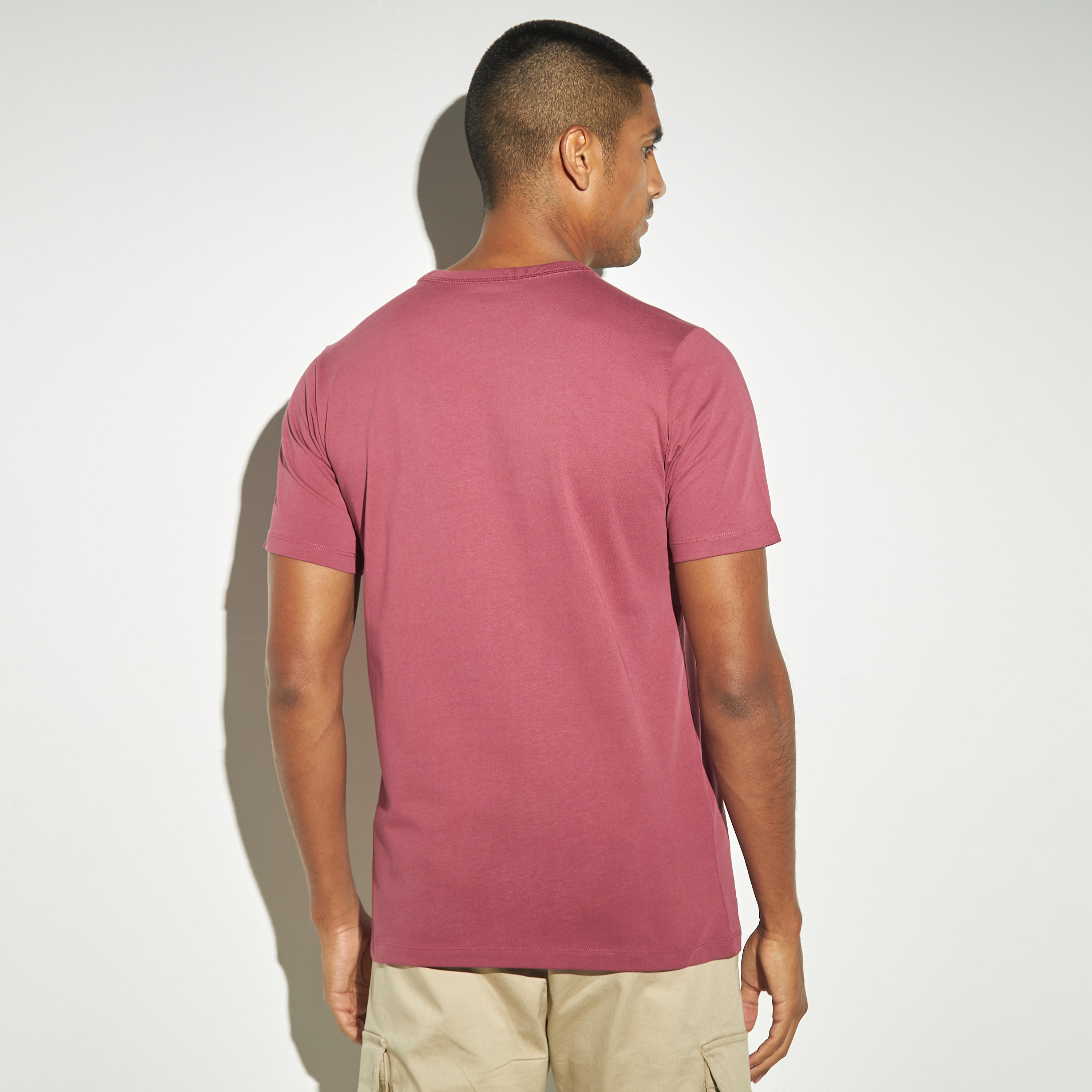 Solid Crew Neck T-shirt with Short Sleeves-men-clothing-tshirtsandpolos-tshirts-image-3
