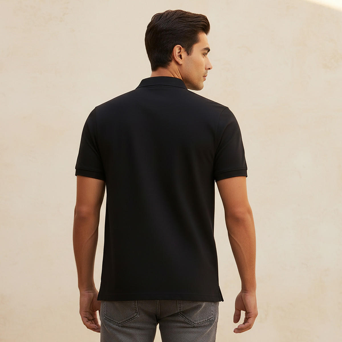 Jersey Polo T-shirt with Short Sleeves-men-clothing-tshirtsandpolos-polos-image-4