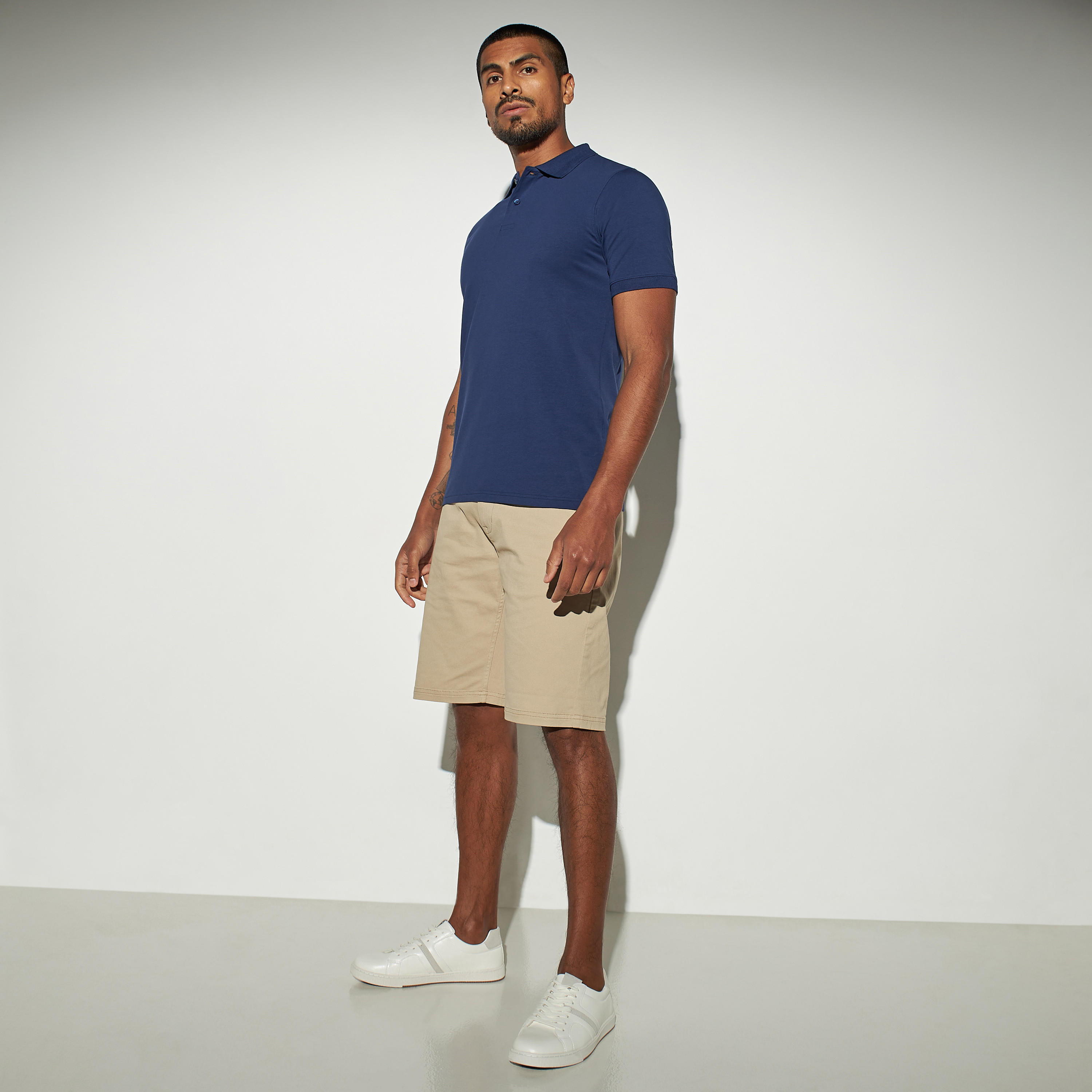 تيشيرت بولو جيرسي سادة بأكمام قصيرة-men-clothing-tshirtsandpolos-polos-image-2