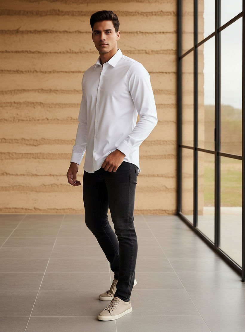 قميص أكسفورد بأكمام طويلة-men-clothing-shirts-image-2