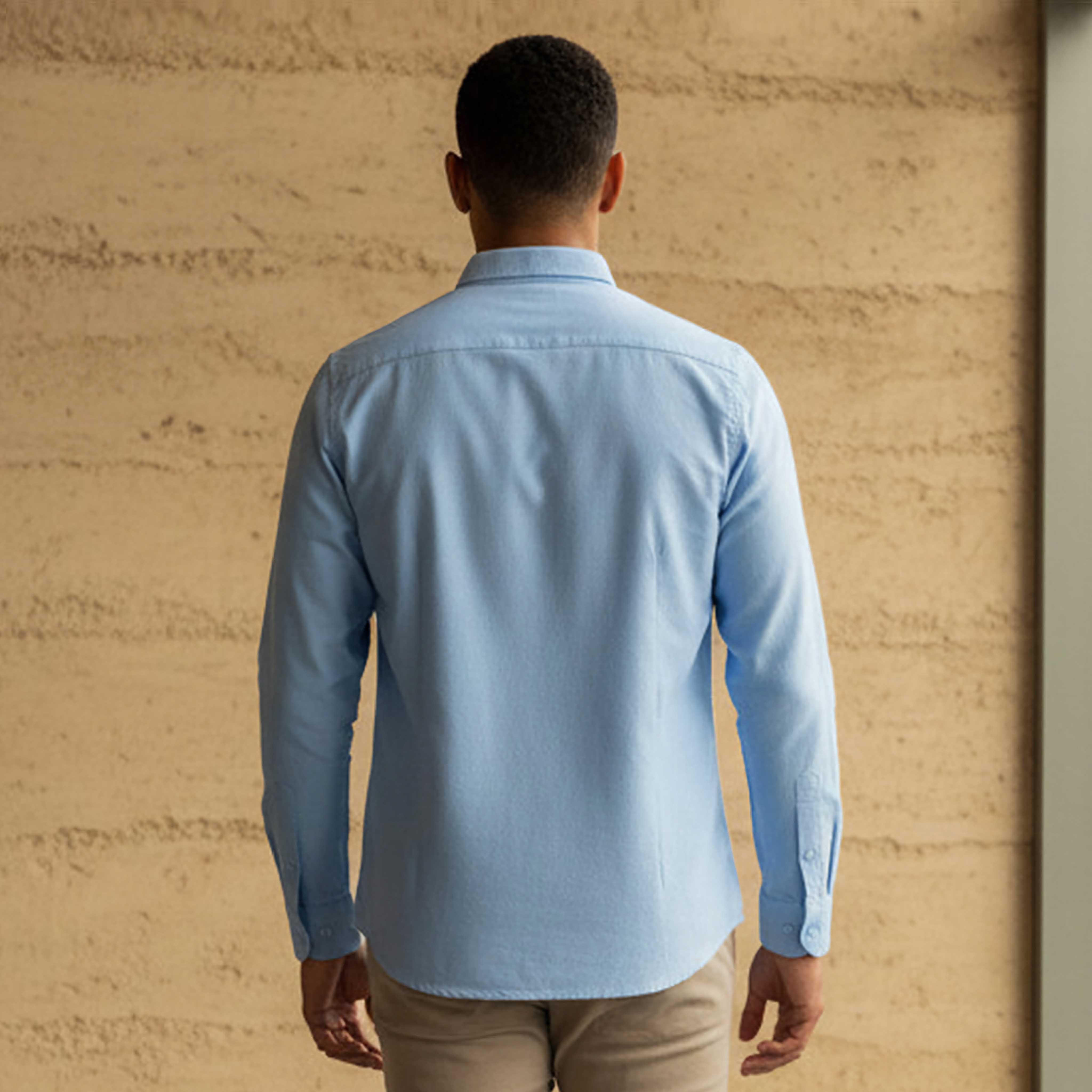 Oxford Shirt with Long Sleeves-men-clothing-shirts-image-2