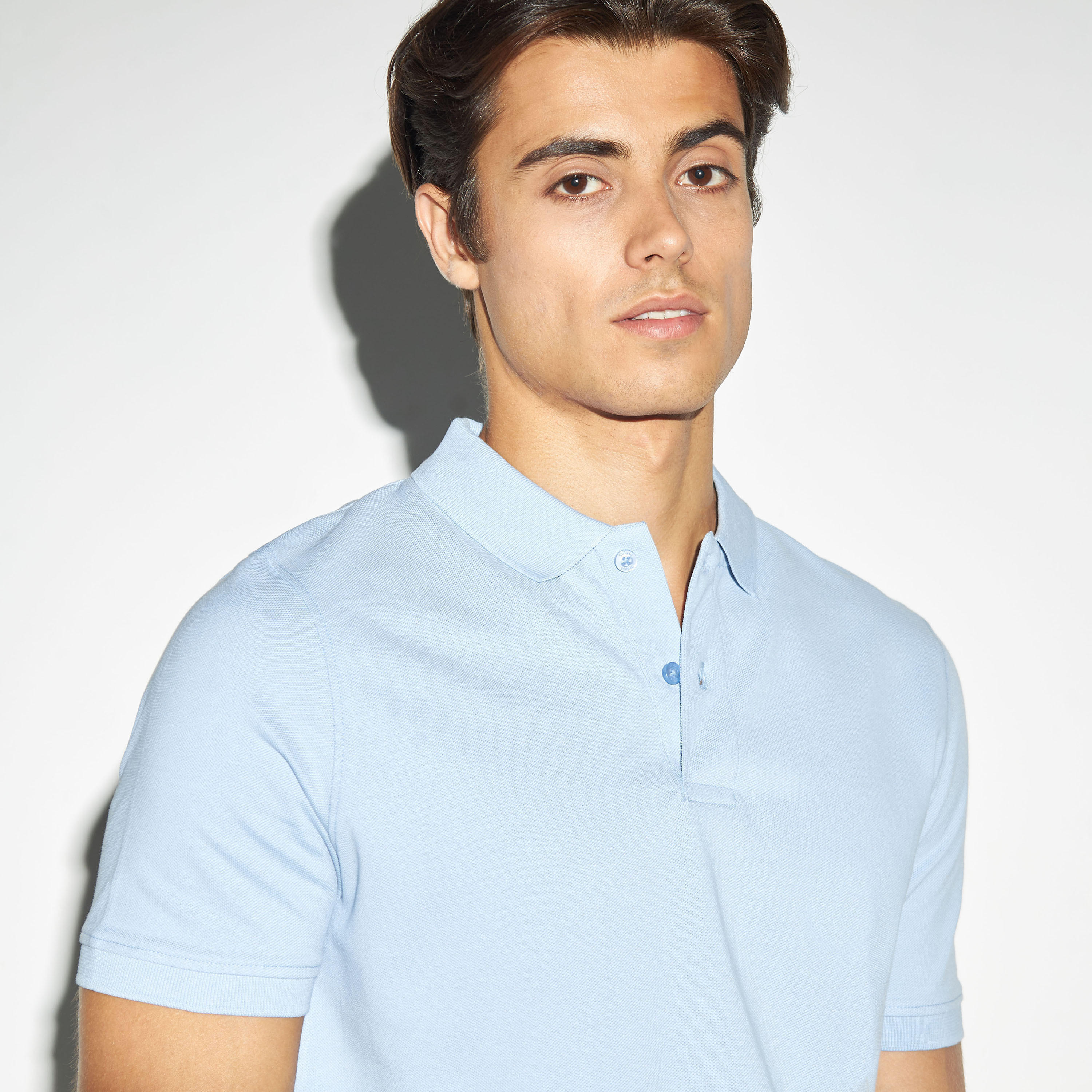 تيشيرت بولو بيكيه سادة بأكمام قصيرة-men-clothing-tshirtsandpolos-polos-image-4
