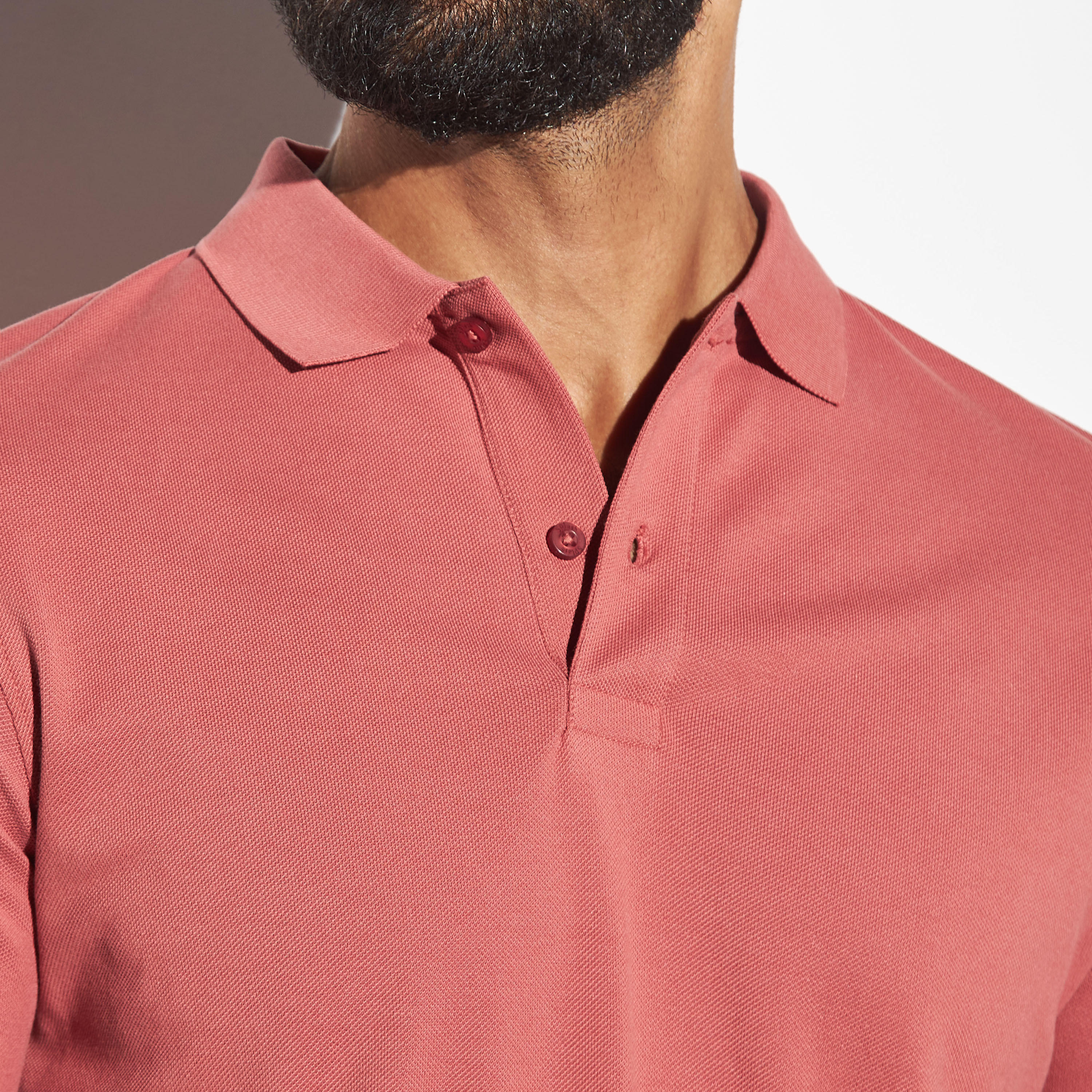 تيشيرت بولو بيكيه سادة بأكمام قصيرة-men-clothing-tshirtsandpolos-polos-image-4