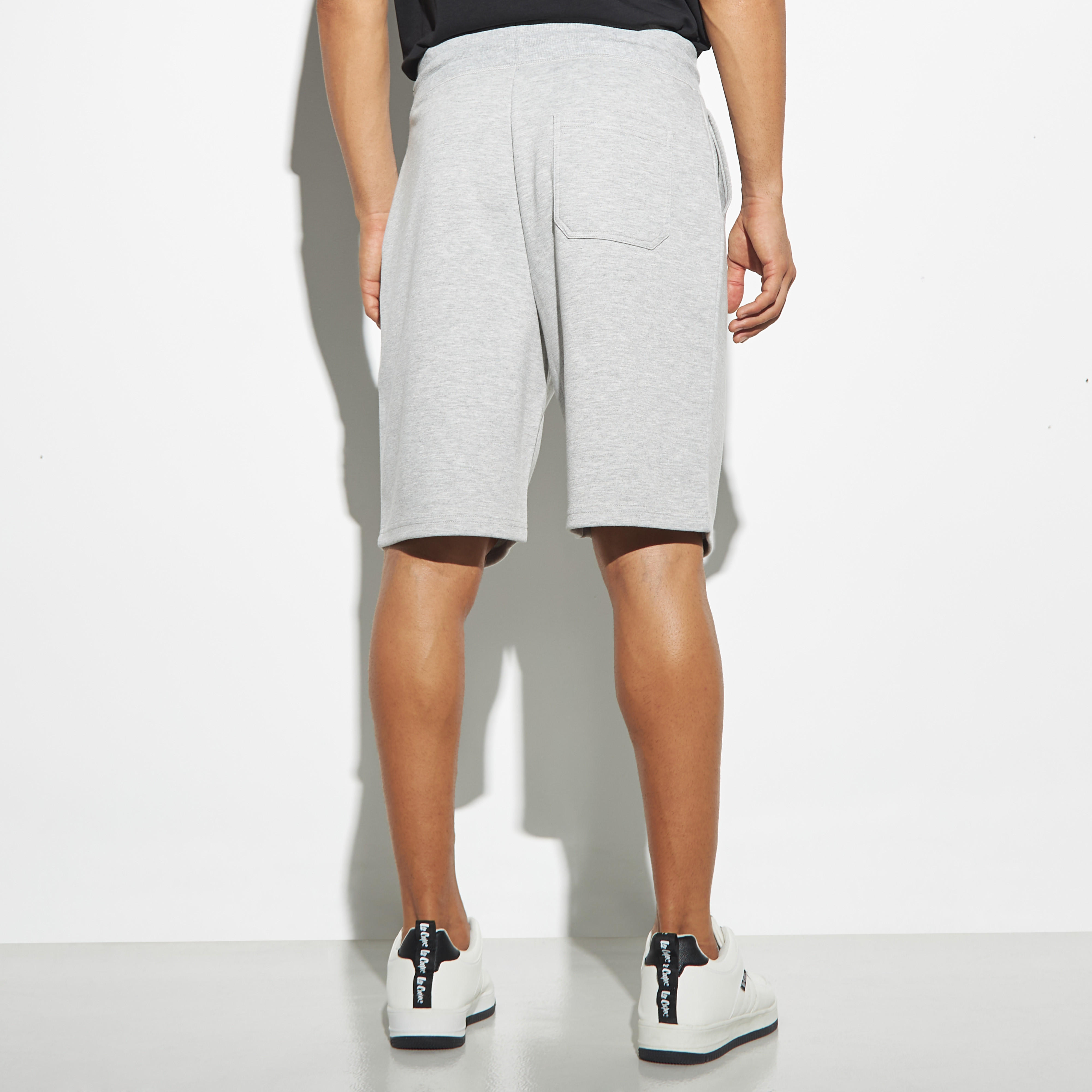 Solid Shorts with Drawstring Closure and Pockets-men-clothing-bottoms-shorts-image-3