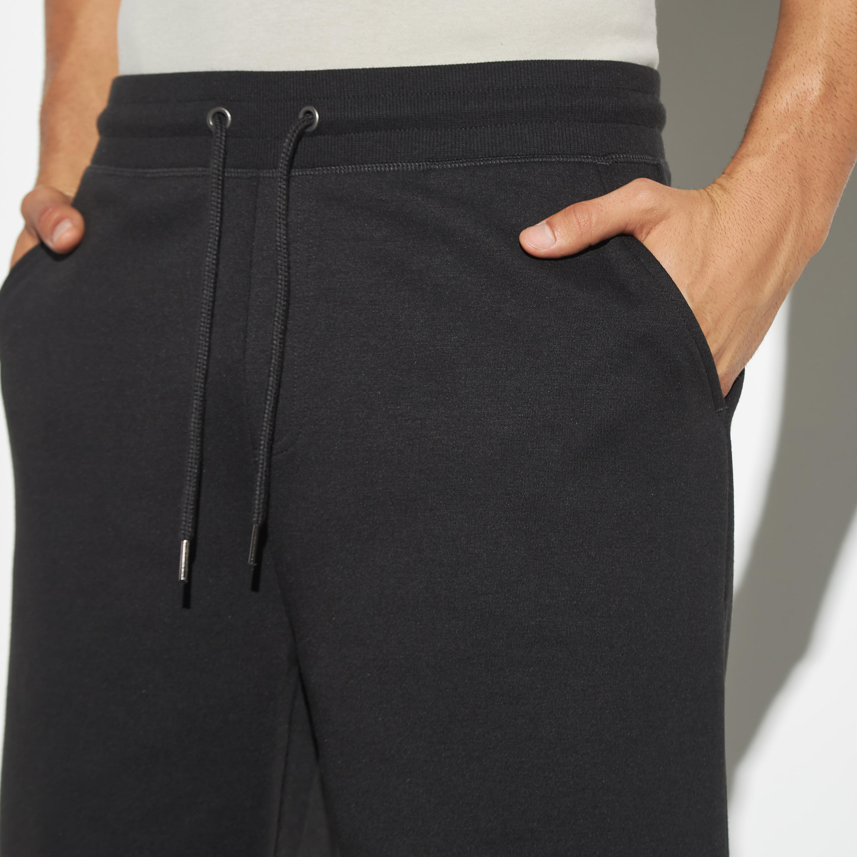 Solid Shorts with Drawstring Closure and Pockets-men-clothing-bottoms-shorts-image-3