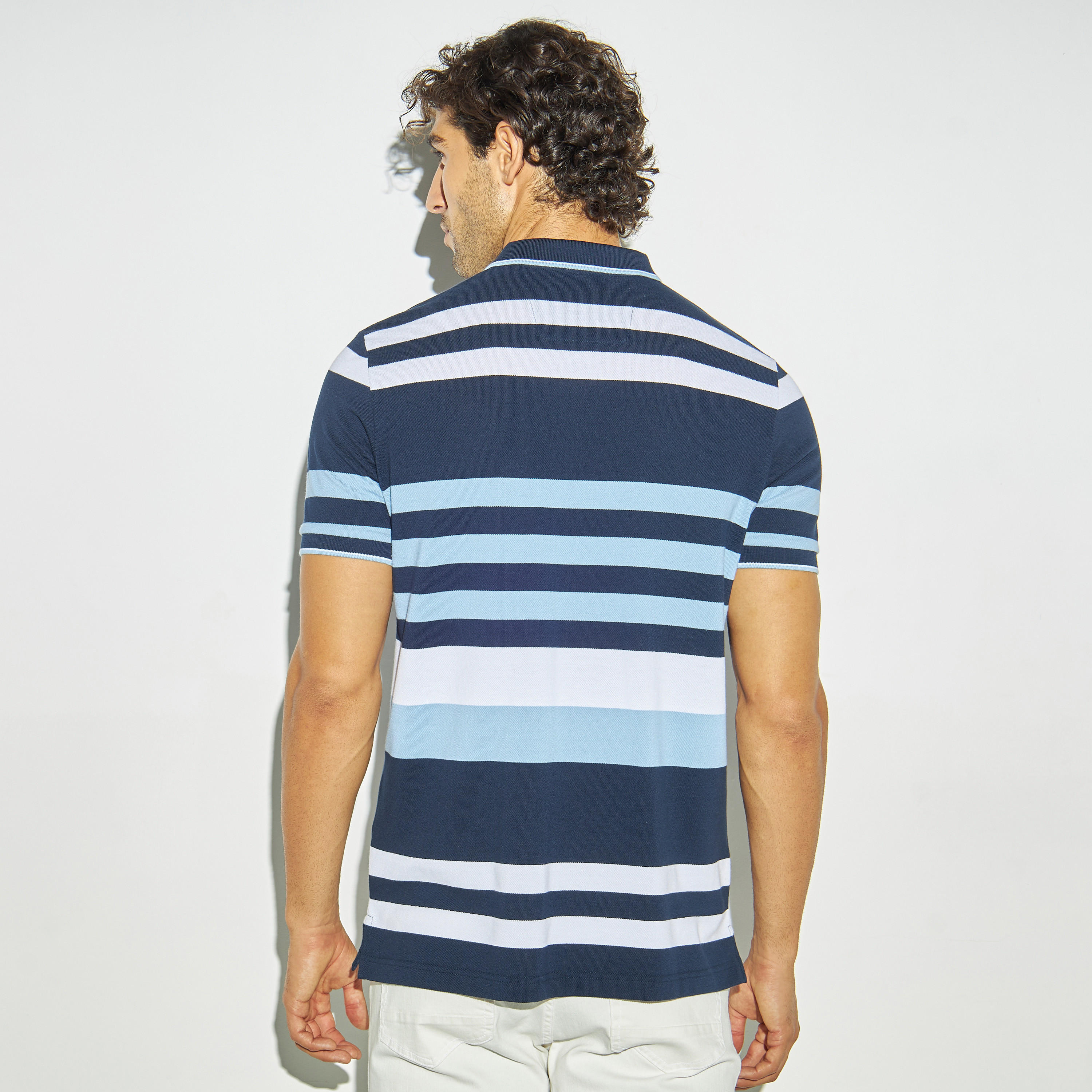 تيشيرت بولو مقلّم بأكمام قصيرة-men-clothing-tshirtsandpolos-polos-image-3