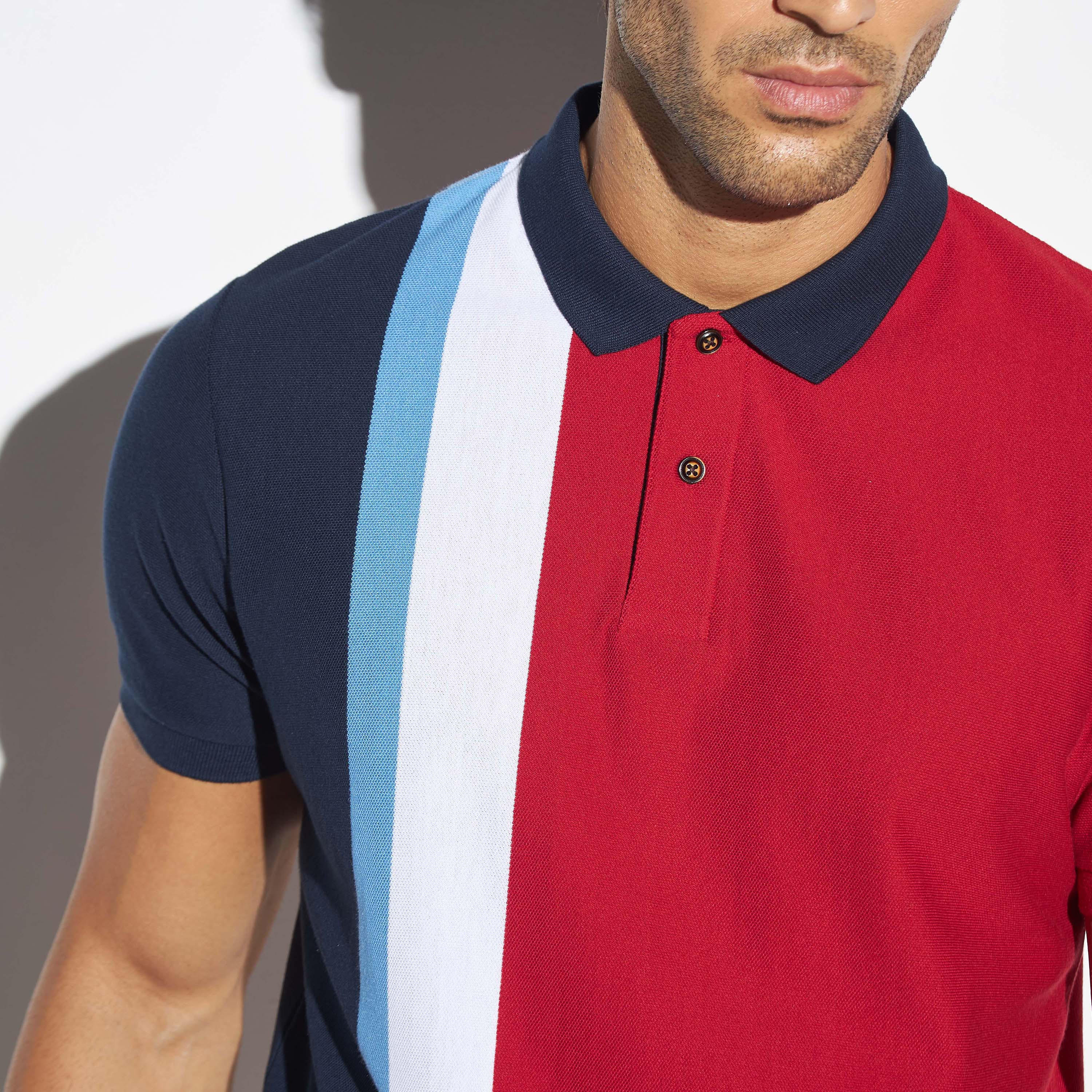 تيشيرت بولو مخطّط بأكمام قصيرة-men-clothing-tshirtsandpolos-polos-image-5