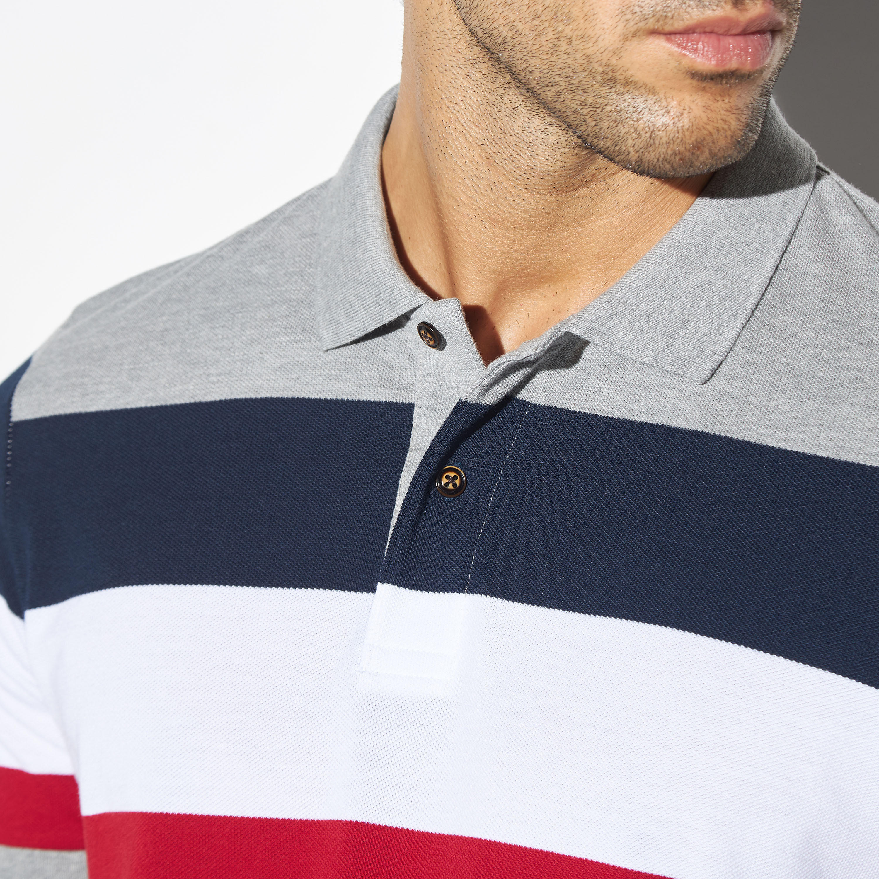 تيشيرت بولو مخطّط بأكمام قصيرة-men-clothing-tshirtsandpolos-polos-image-4